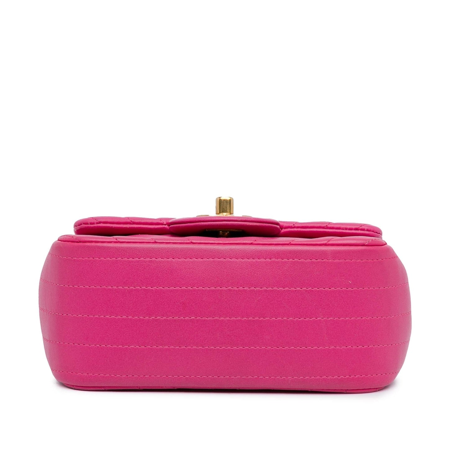 Chanel Mini Square Classic Lambskin Chevron Flap (SHG-ta6olT) Crossbody