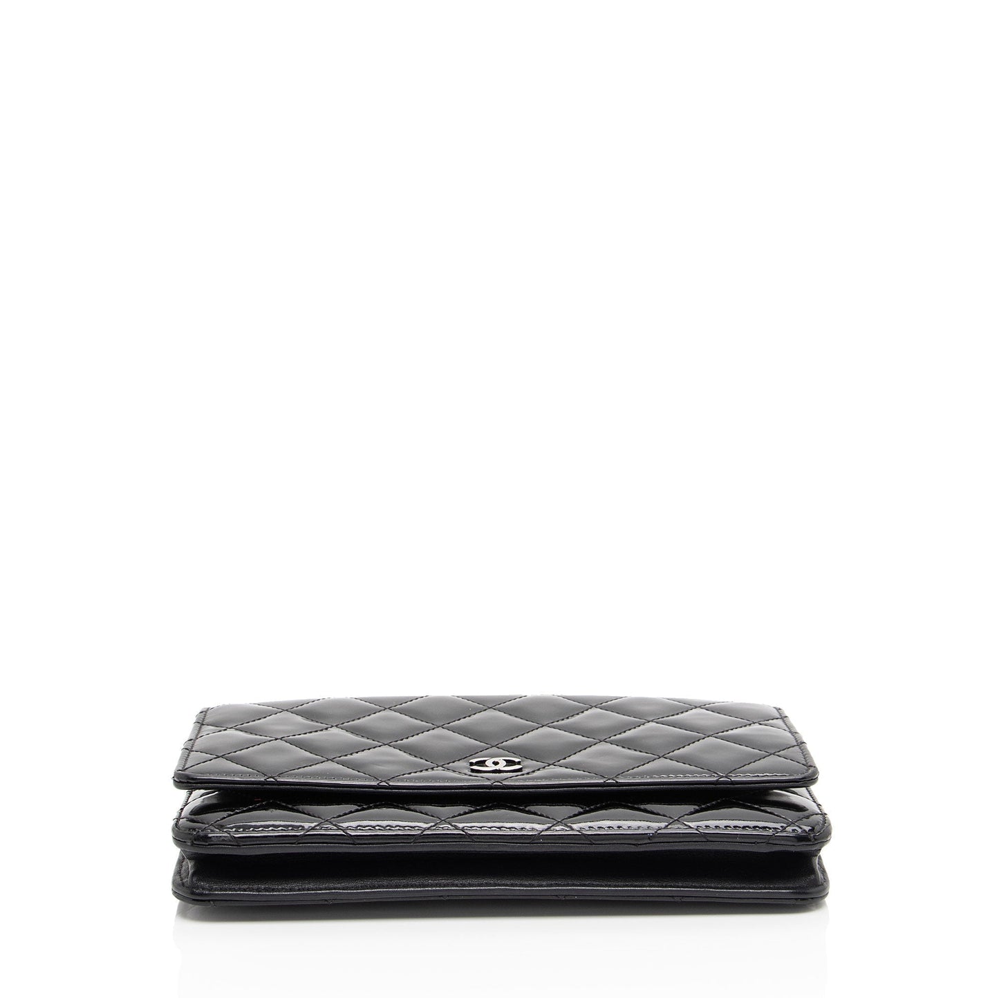 Chanel Patent Leather Classic Wallet on Chain (SHF-sMkM9h) Crossbody