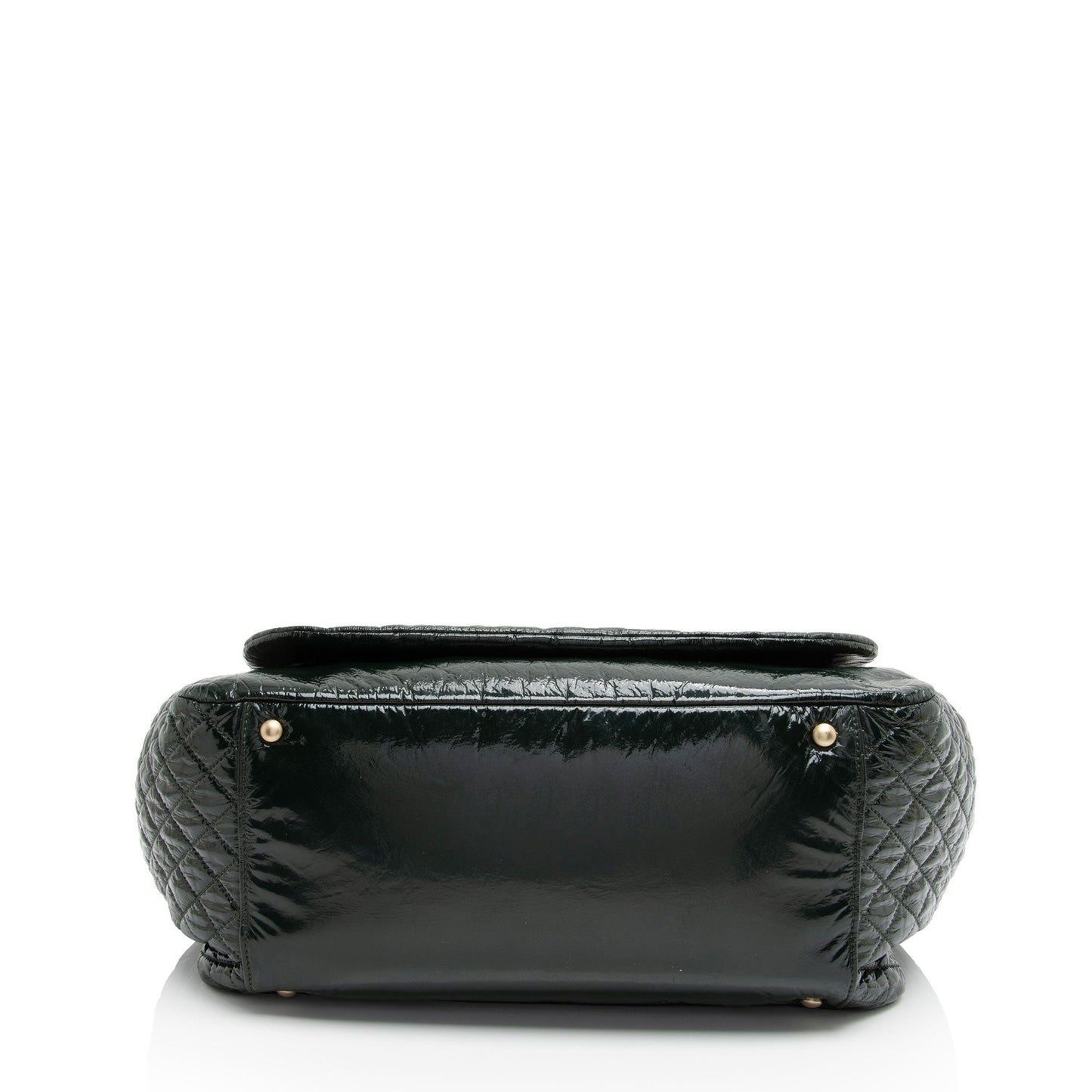 Chanel Patent Vinyl Rock and Chain Large Shoulder Bag (SHF-X1iQCV)