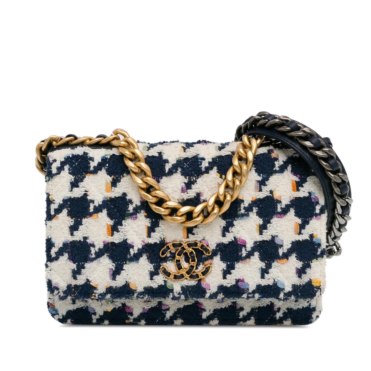 Chanel Tweed 19 Wallet On Chain Crossbody