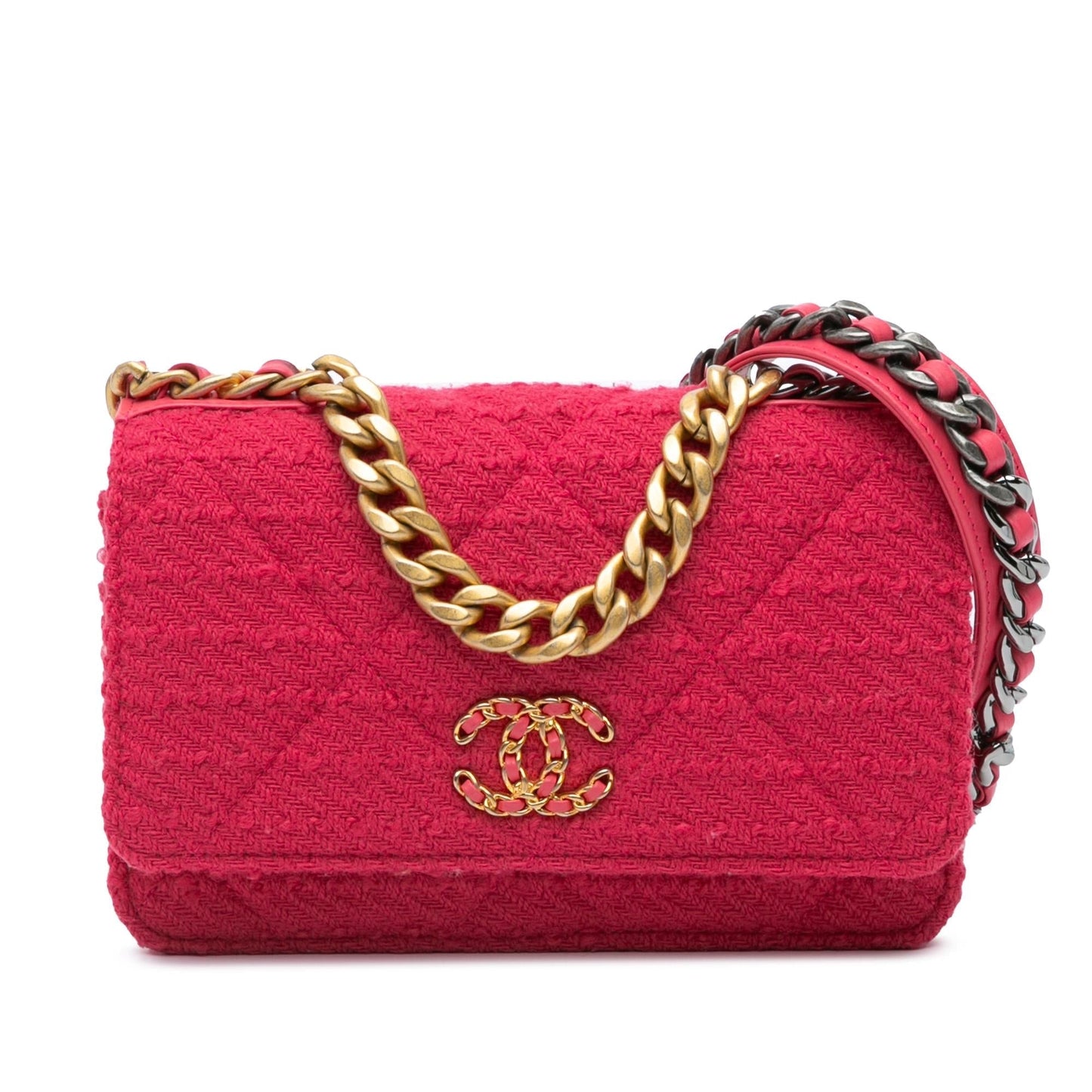 Chanel Tweed 19 Wallet On Chain Crossbody