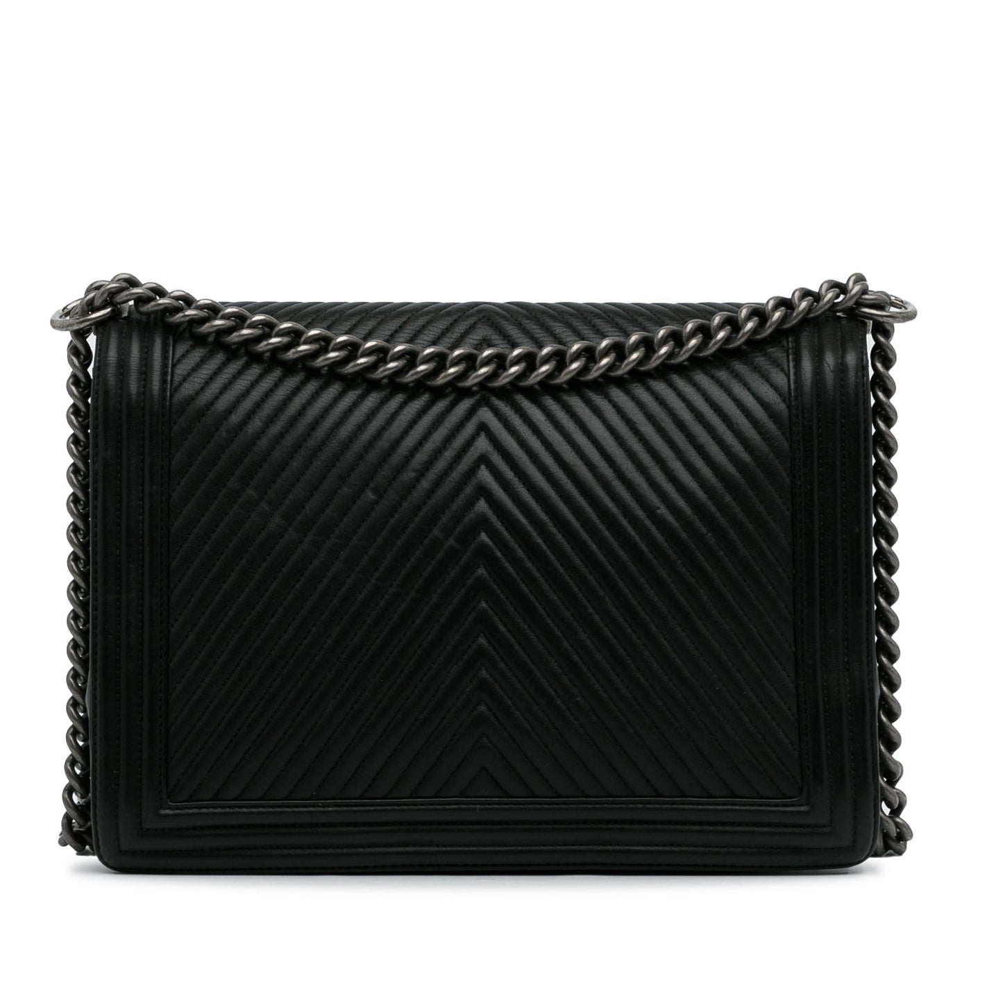 Chanel XL Chevron Boy Flap (SHG-WQzfRD) Crossbody