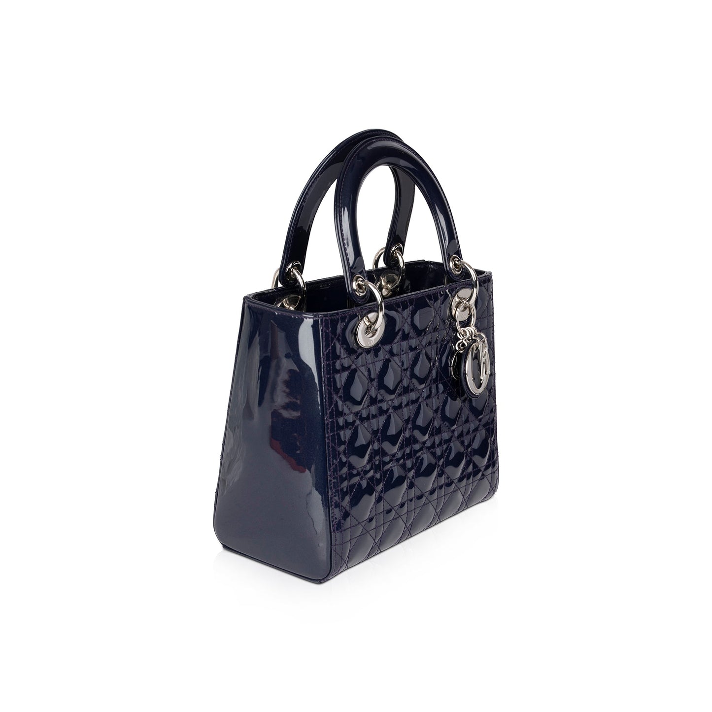 Christian Dior Medium Patent Leather Lady Dior Bag