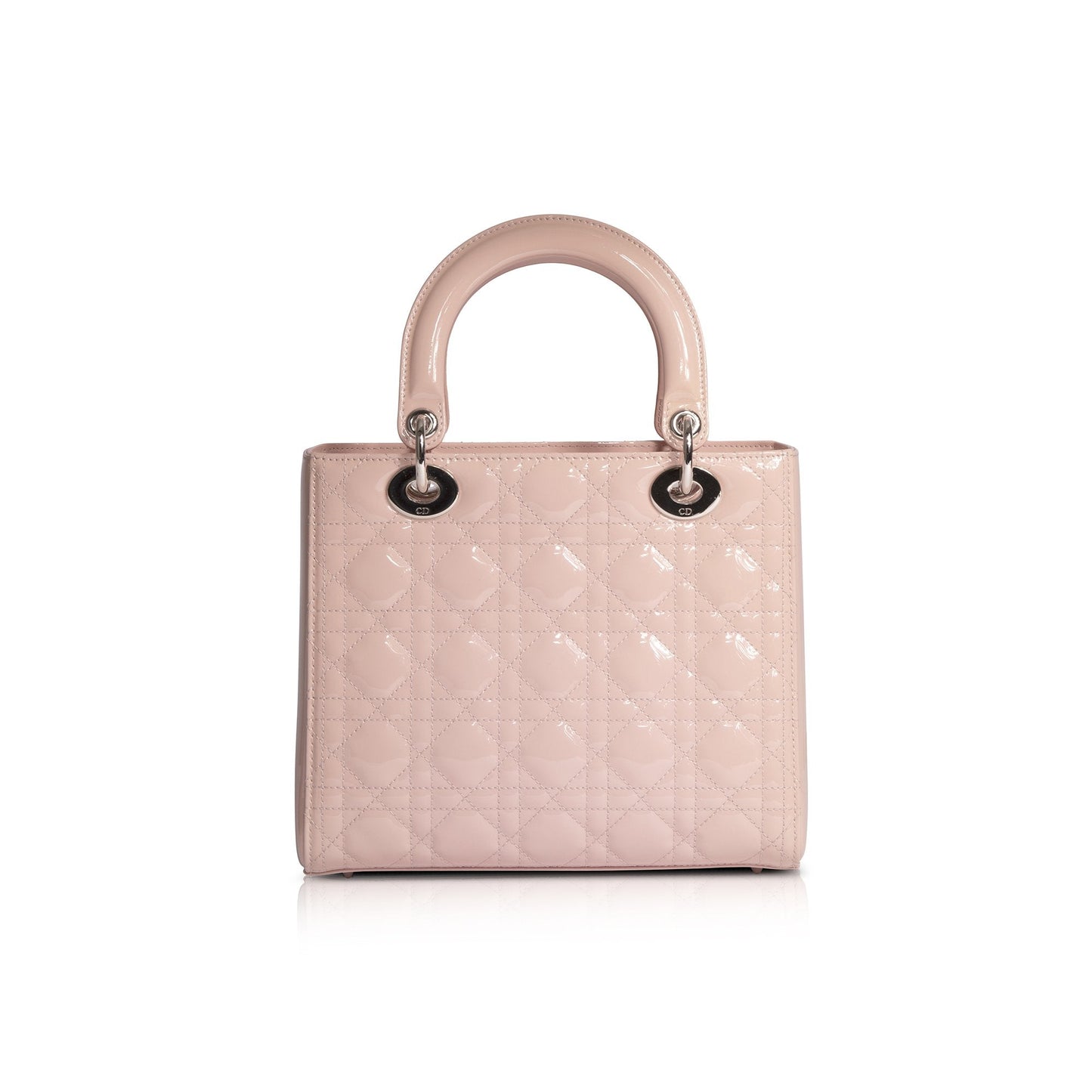 Christian Dior Patent Leather Medium Lady Dior Bag