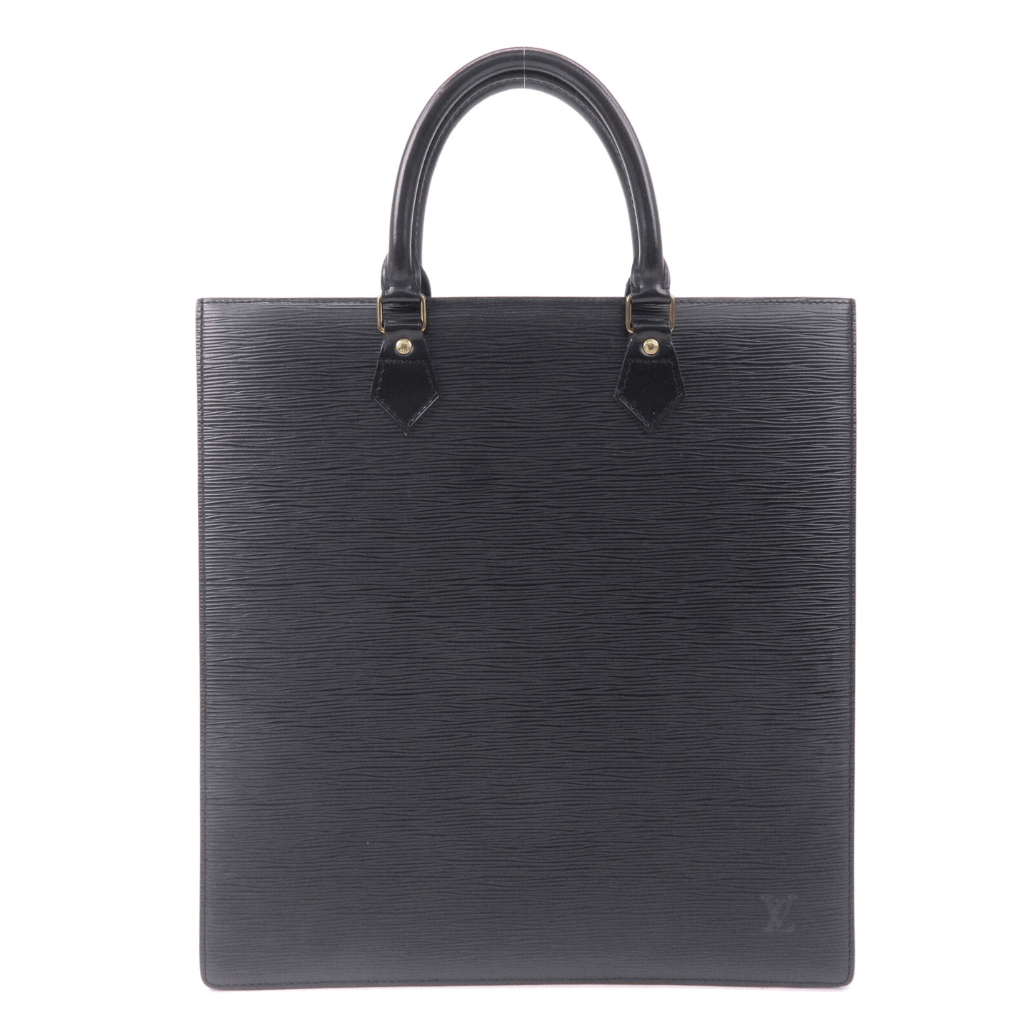 Louis Vuitton Epi Sac Plat Hand Bag Noir Black