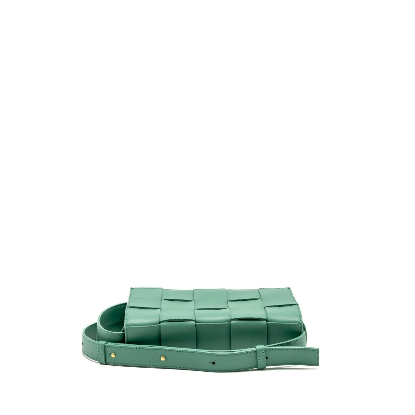 Bottega Veneta Cassette Purse Lambskin Green