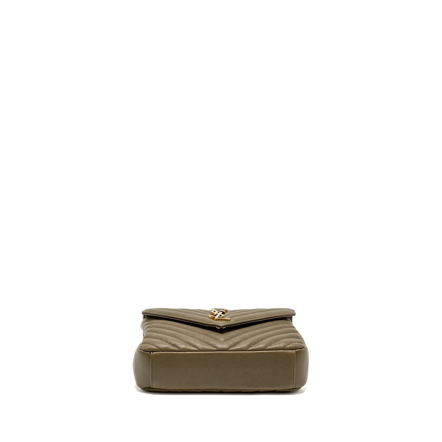 Saint Laurent/ Medium College Purse Quilted Lambskin Anemone Green