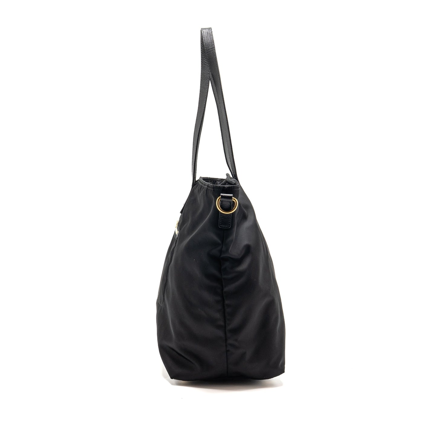 Prada Re-Edition Large Tessuto Tote Purse Re-Nylon/Saffiano Leather Black