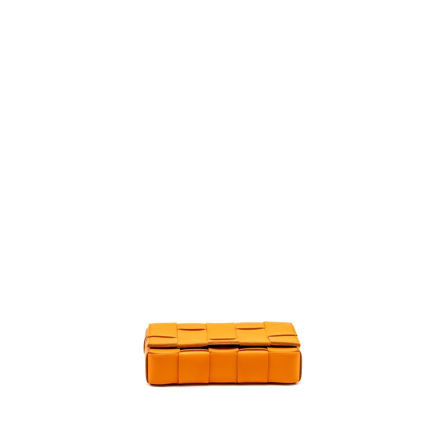 Bottega Veneta Small Cassette Purse Lambskin Orange