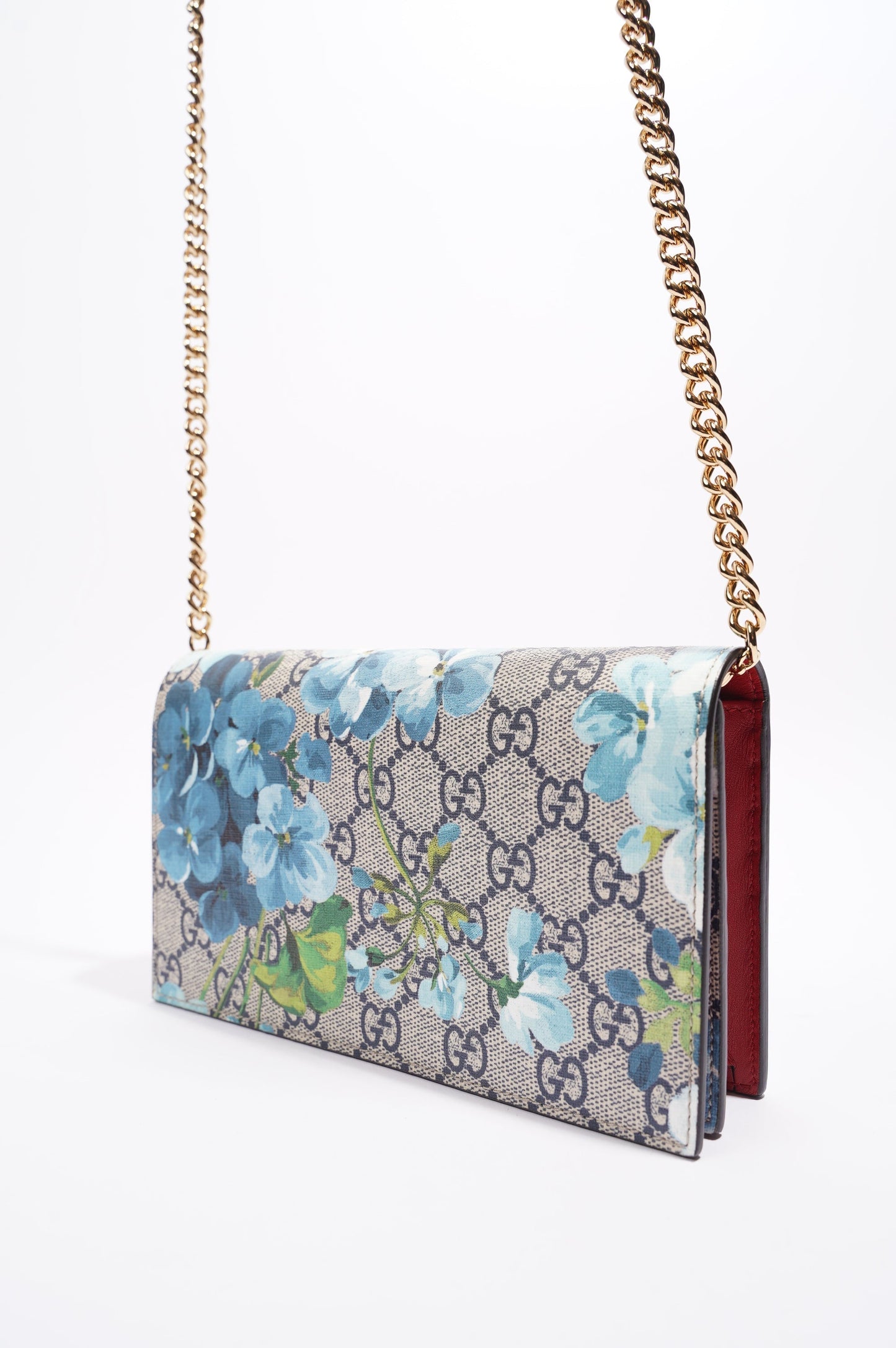 Gucci Lou Monogram Chain Canvas Crossbody