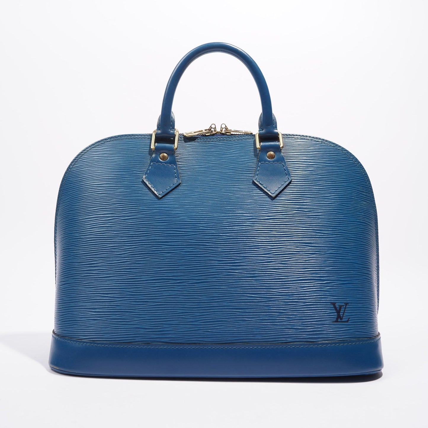 Louis Vuitton Alma Blue Epi Leather PM Handbag