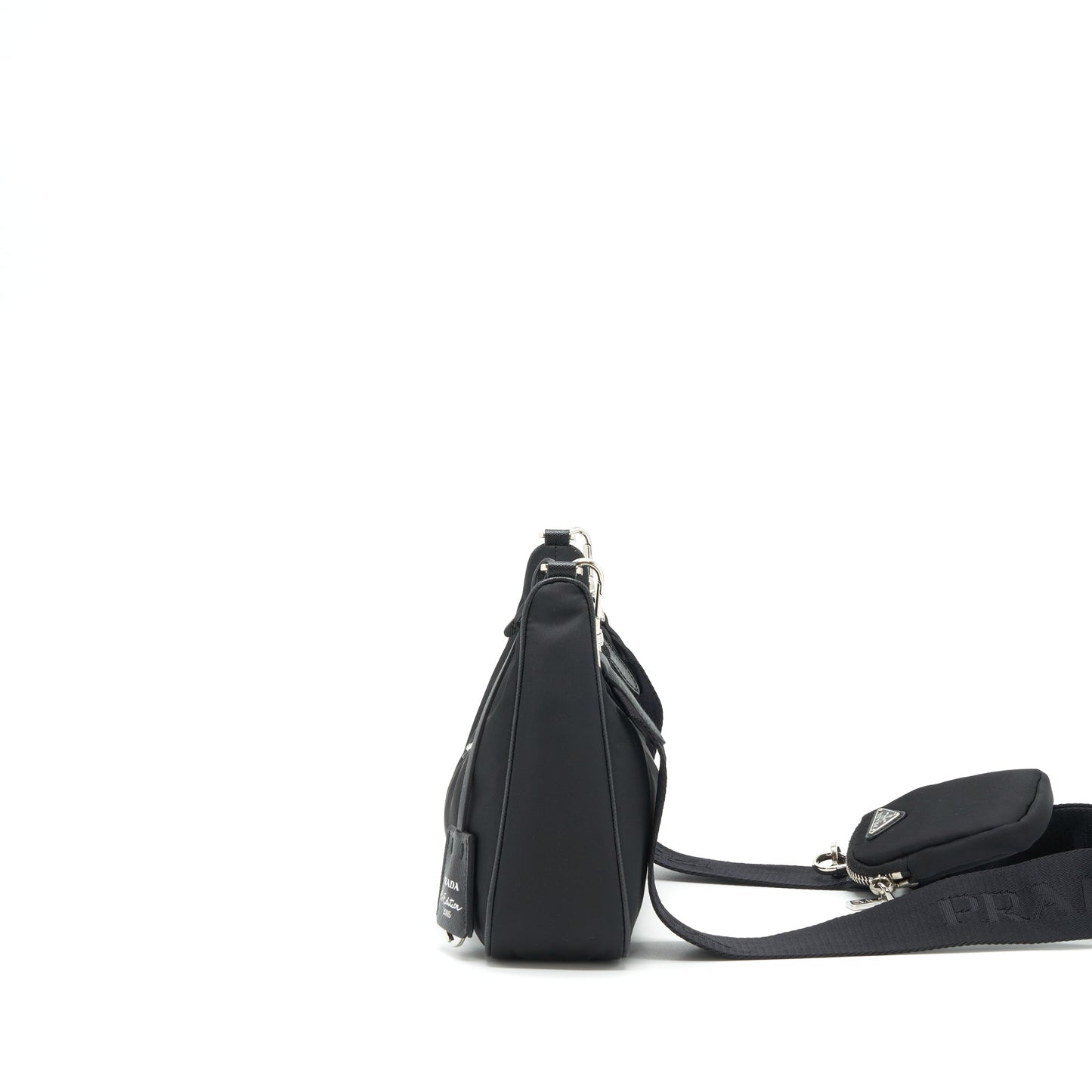 Prada Reedition 2005 Re Nylon Purse Black (Chain Handle Missingï¼
