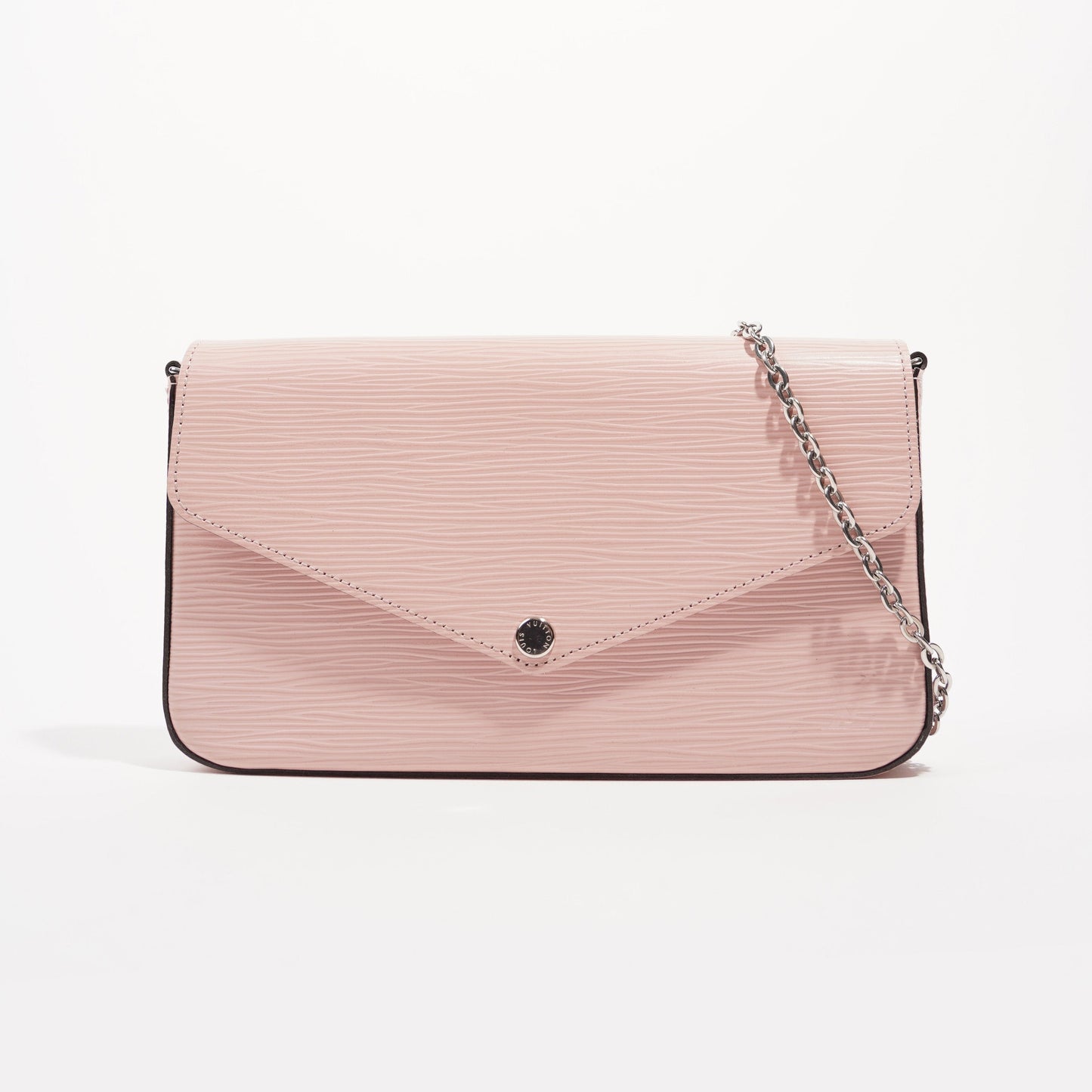 Louis Vuitton Womens Pochette Felicie Rose Epi Leather Clutch