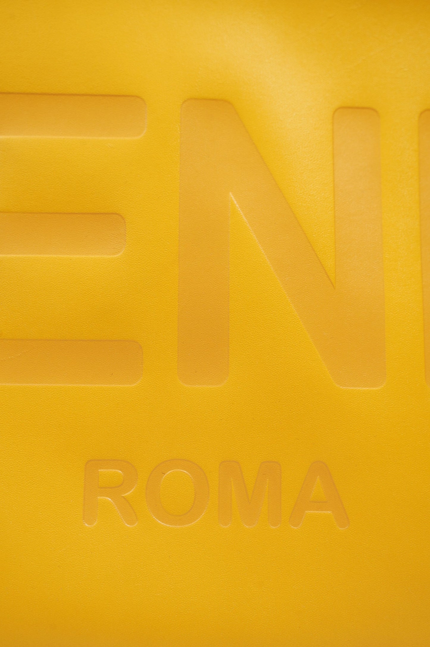 Fendi Womens Roma Clutch Yellow Large