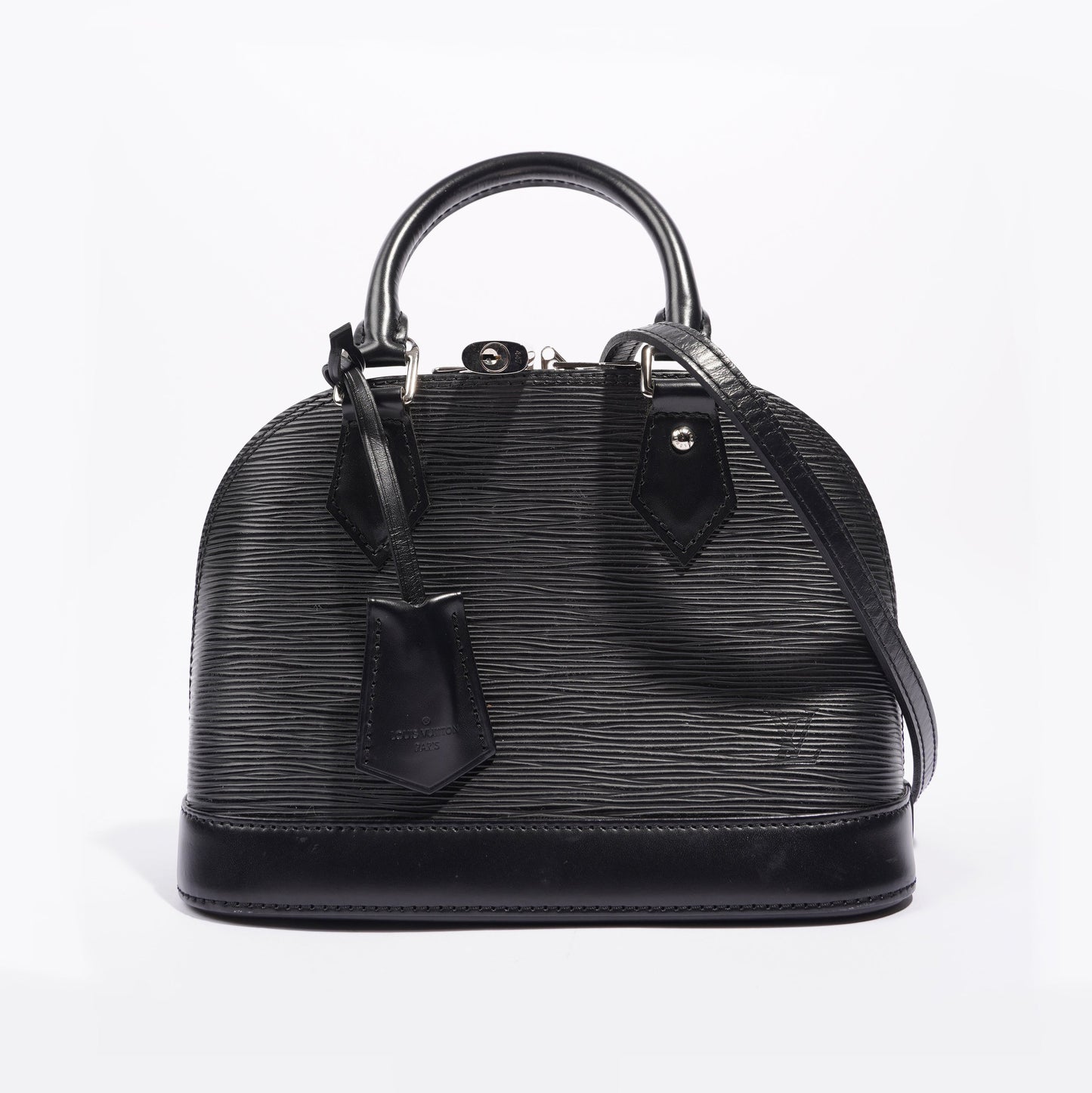 Louis Vuitton Womens Alma Black Epi Leather BB Handbag