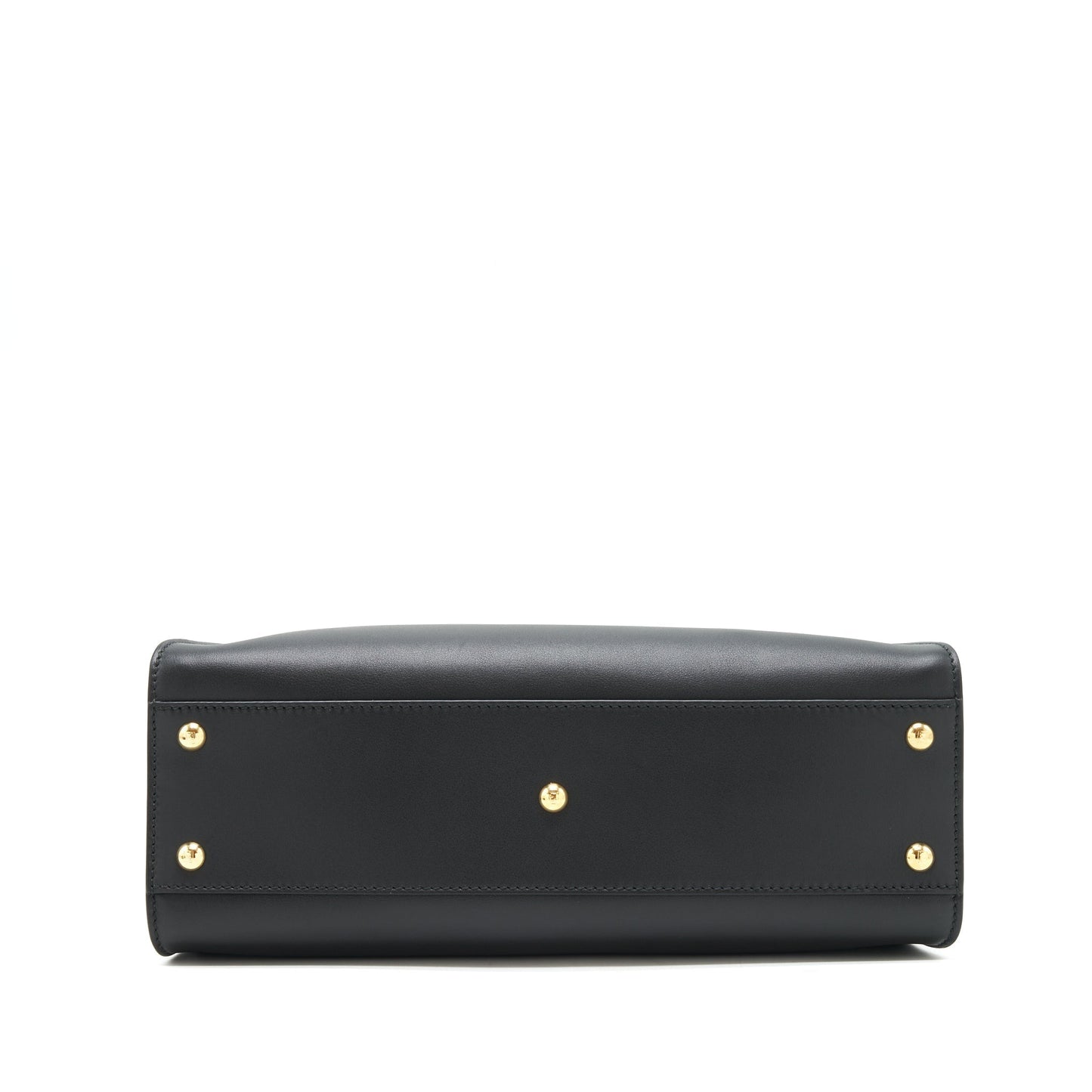 Fendi Medium Peekaboo Black Calfskin with Black/
