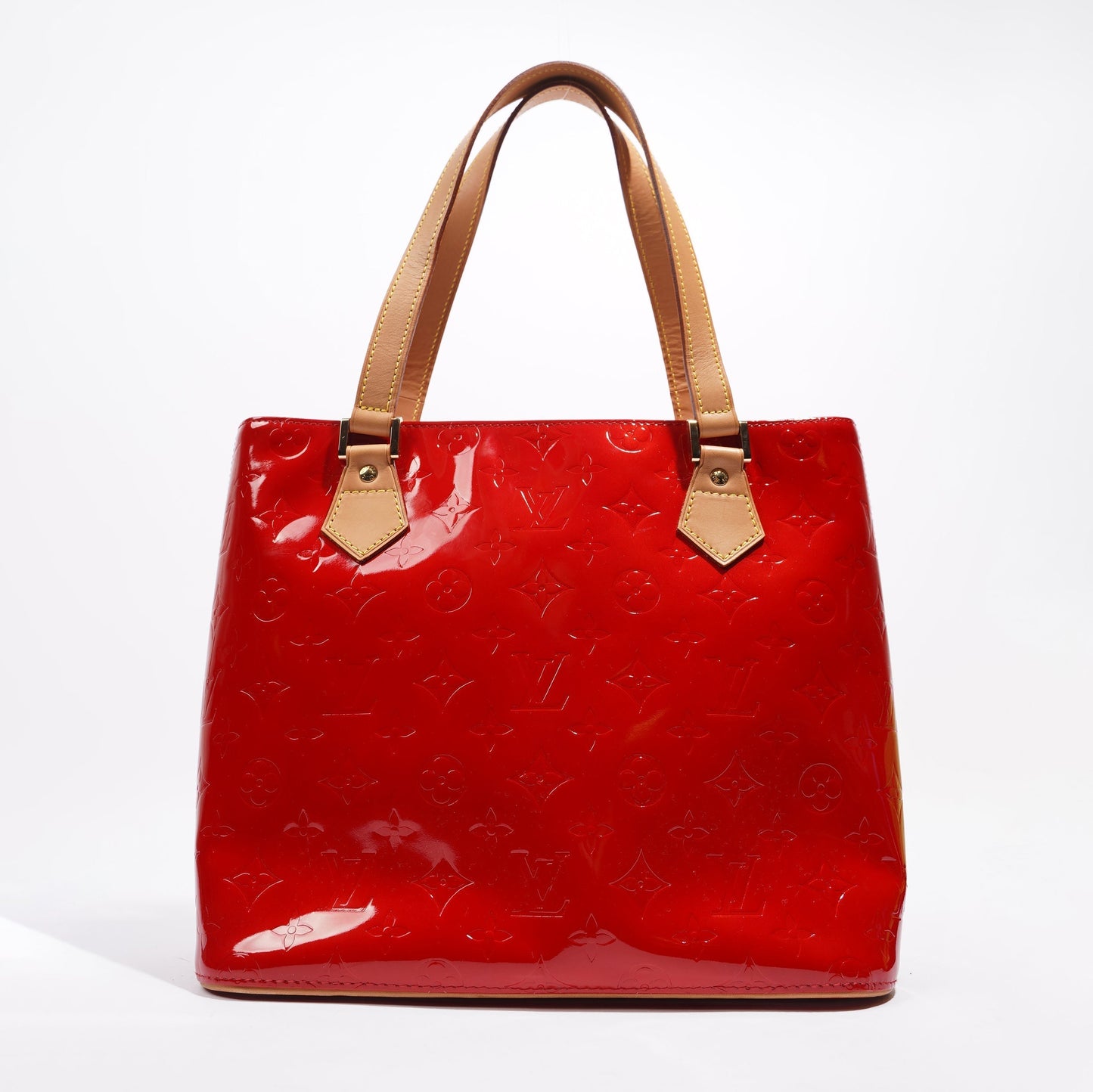 Louis Vuitton Womens Tote Bag Red Vernis