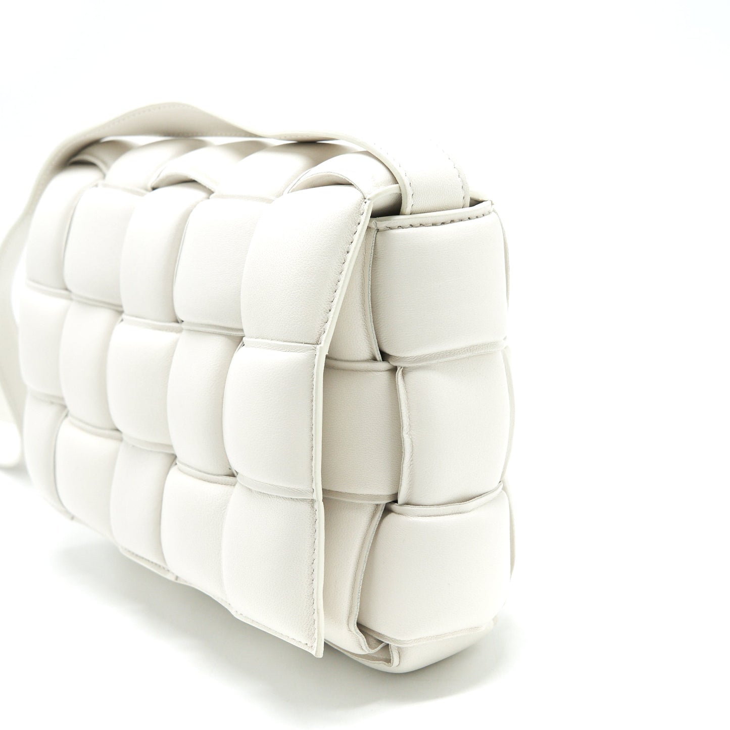 Bottega Veneta Padded Cassette Purse White