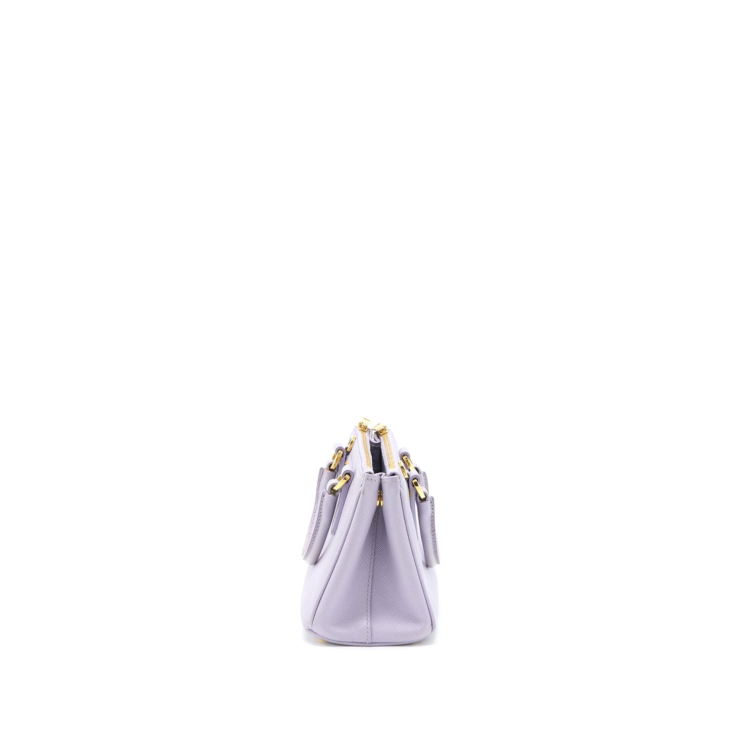 Prada Galleria Saffiano Mini Purse Leather Light Purple