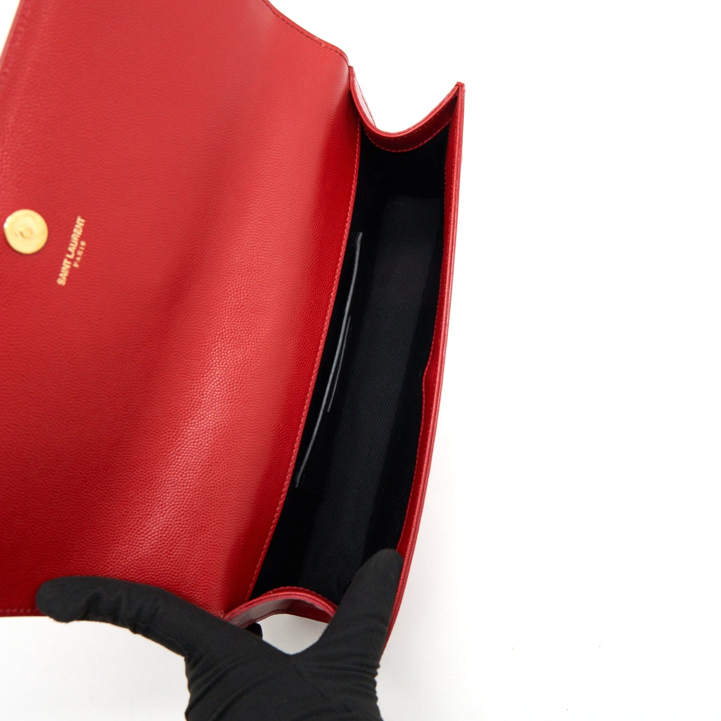 Saint Laurent/ Clutch Caviar Red