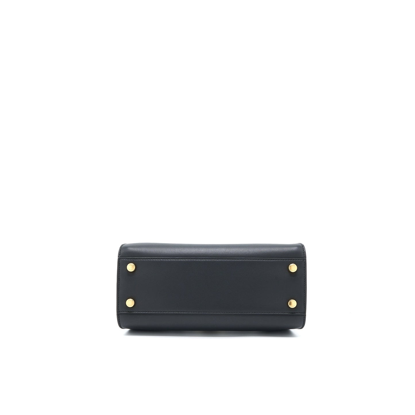 Fendi Small Peekaboo Iconic Purse Calfskin Black