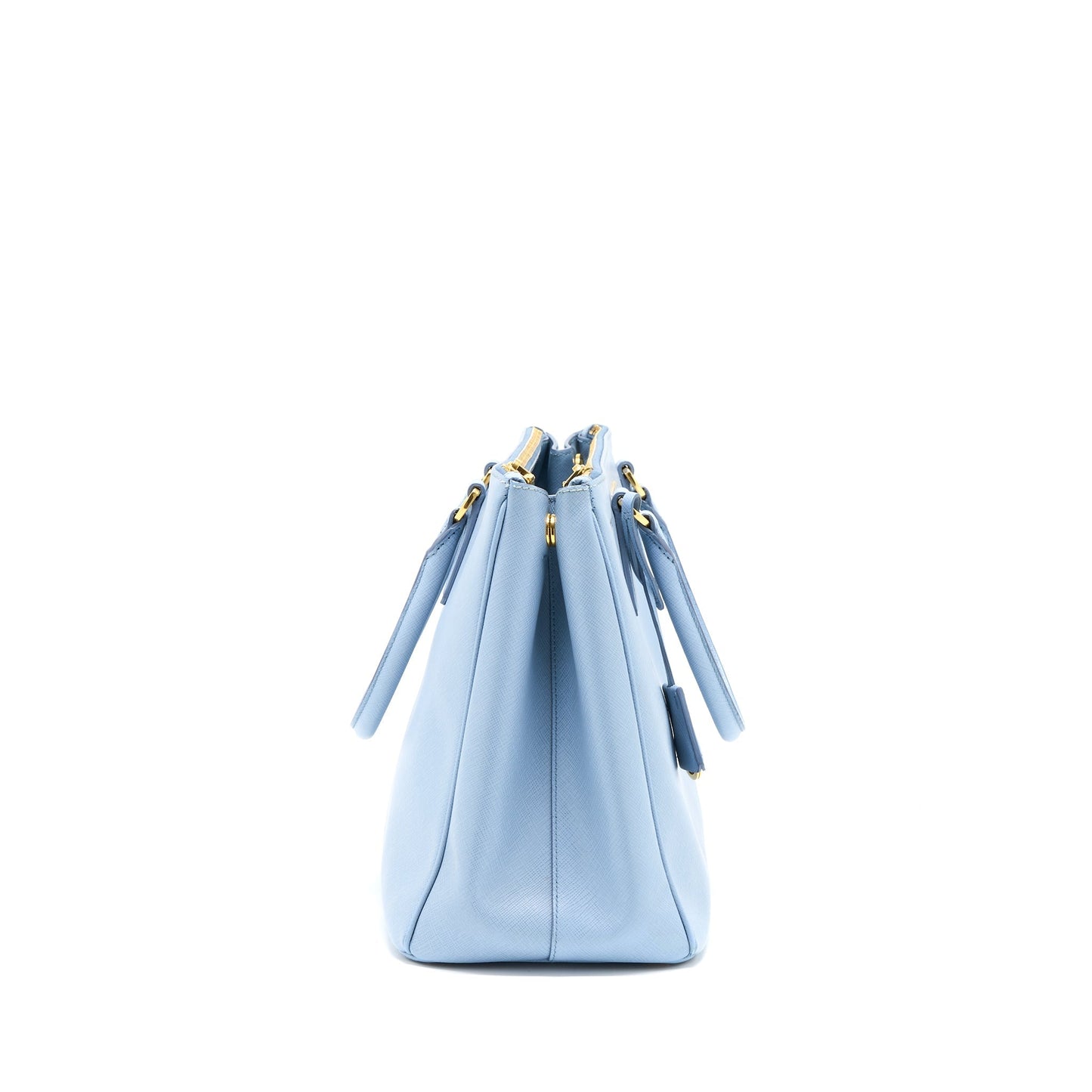 Prada Saffiano Tote Purse Light Blue