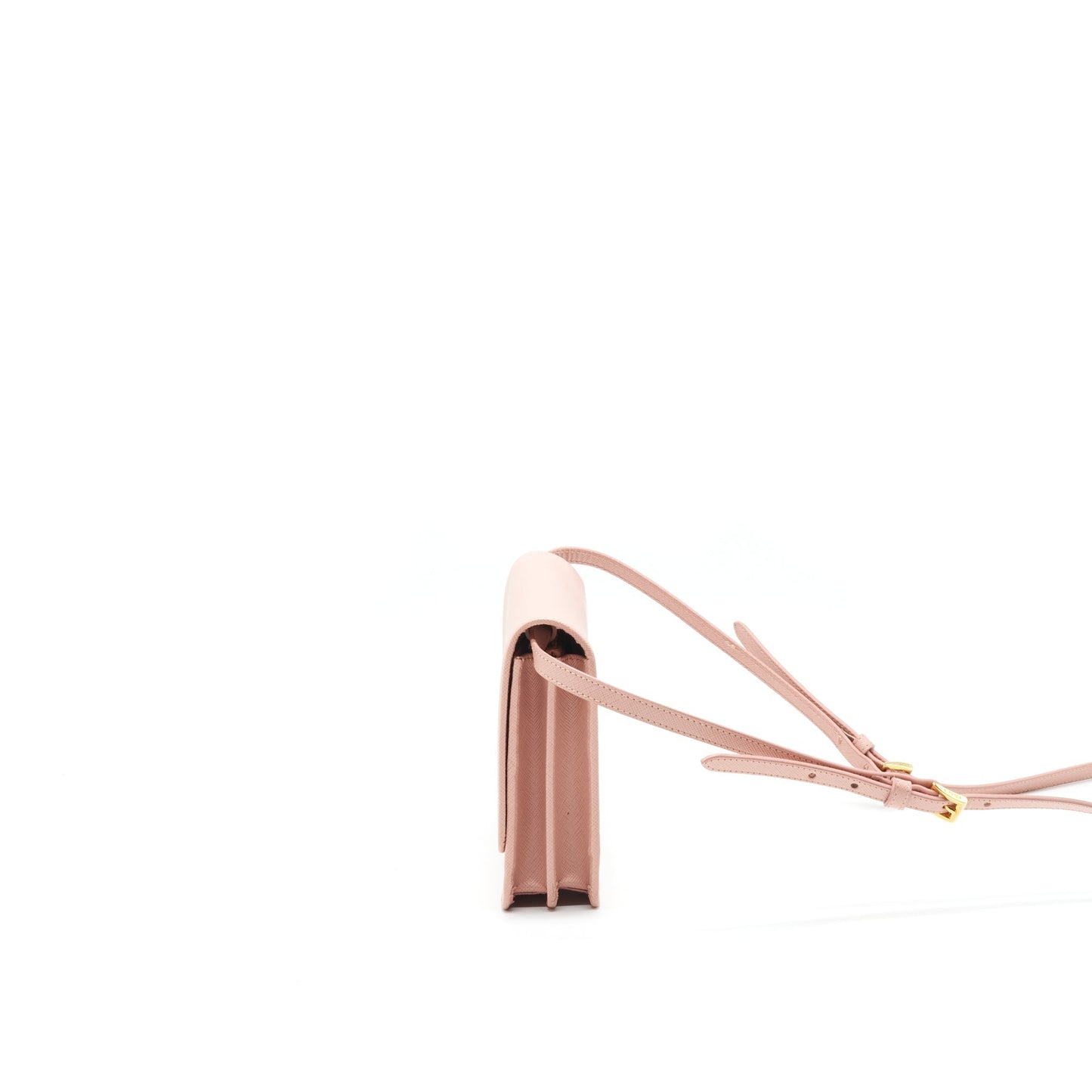 PRADA Portaf Saffiano Metal Oro Orchidea Purse