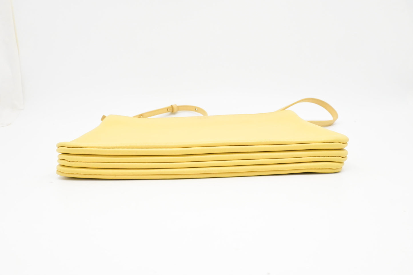 Celine Crossbody in Pale Yellow Leather