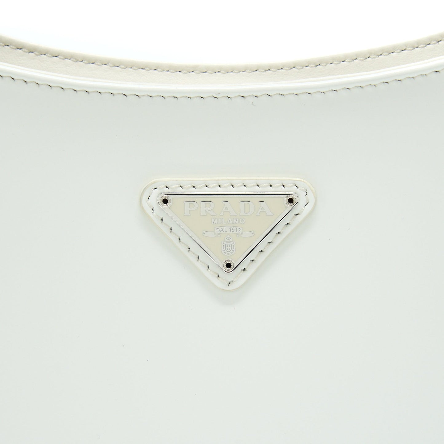 Prada Cleo Purse Calfskin White