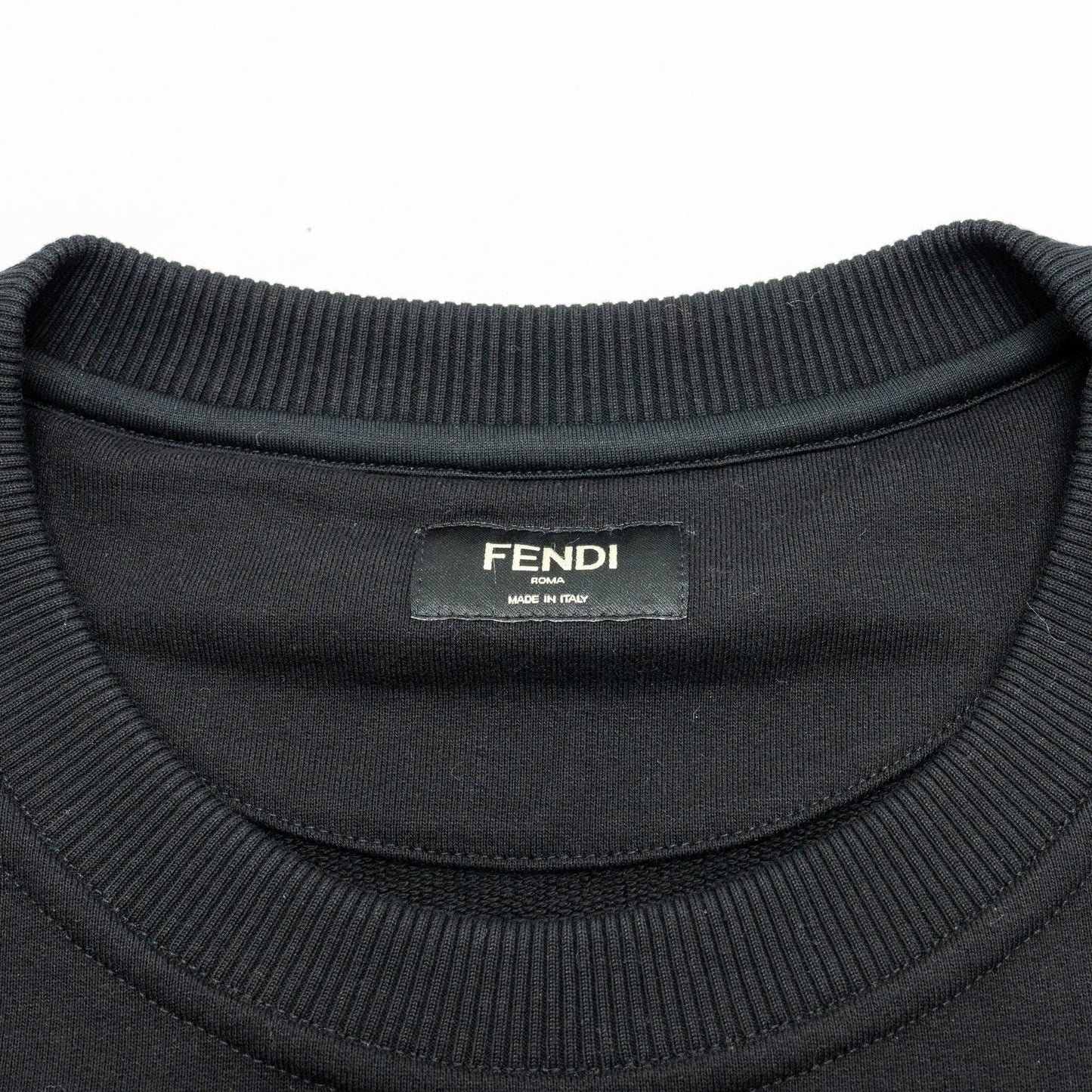 Fendi size print sweatshirt Viscose black