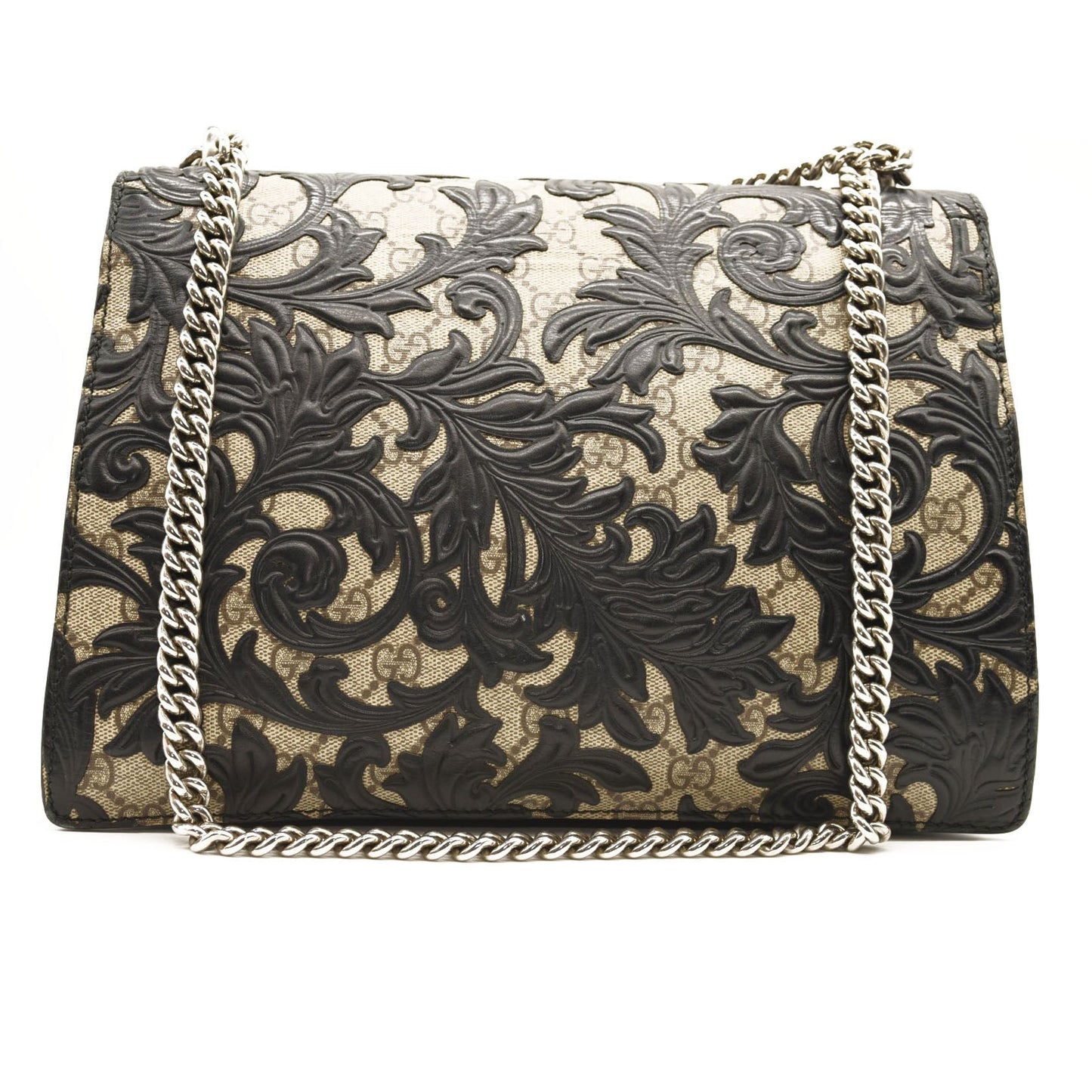 Gucci Leather Canvas Shoulder Bag