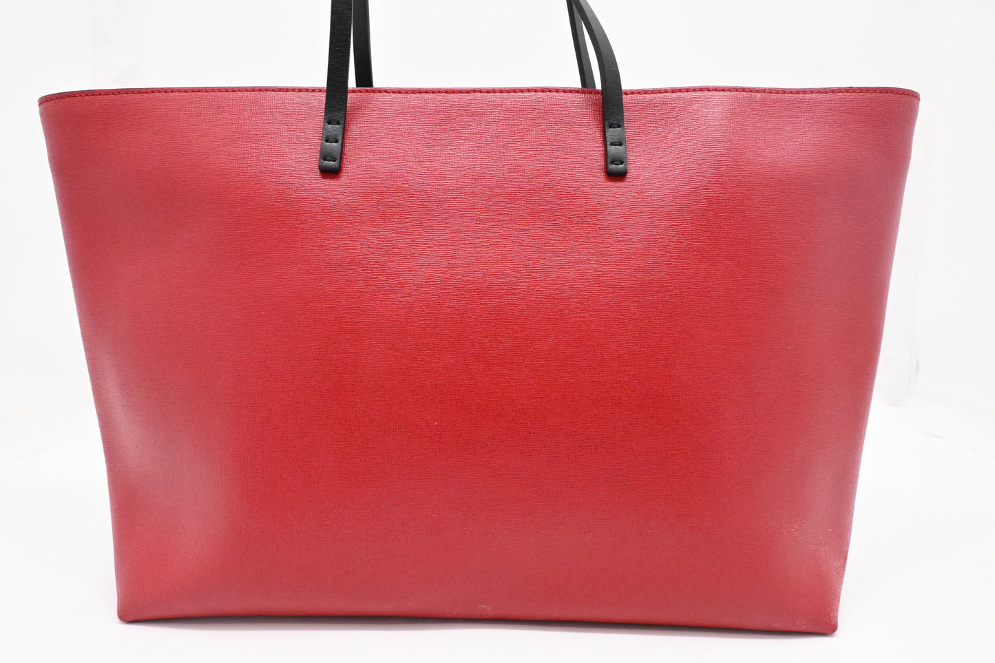 Fendi Monster Tote Bag in Red Leather