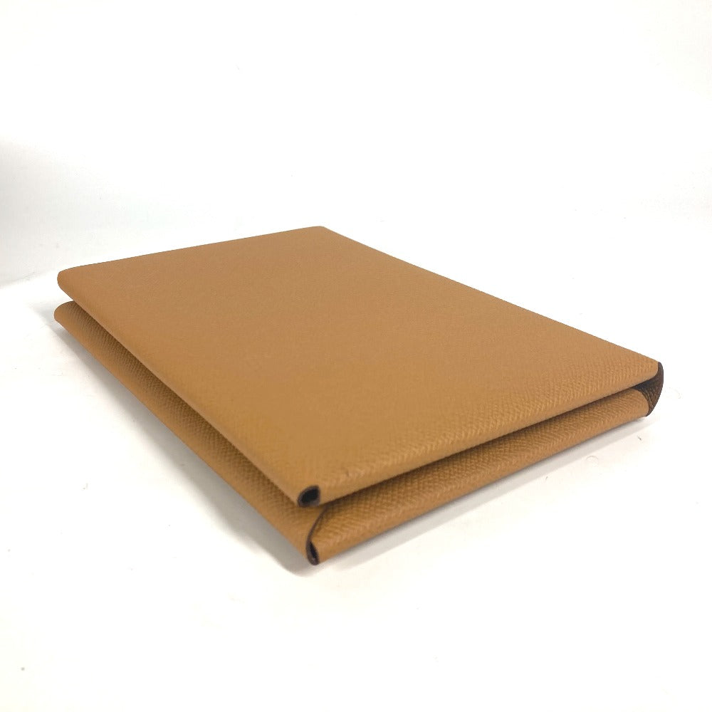 HERMES Clutch bag Epsom Brown x pink With porch Calvi GM