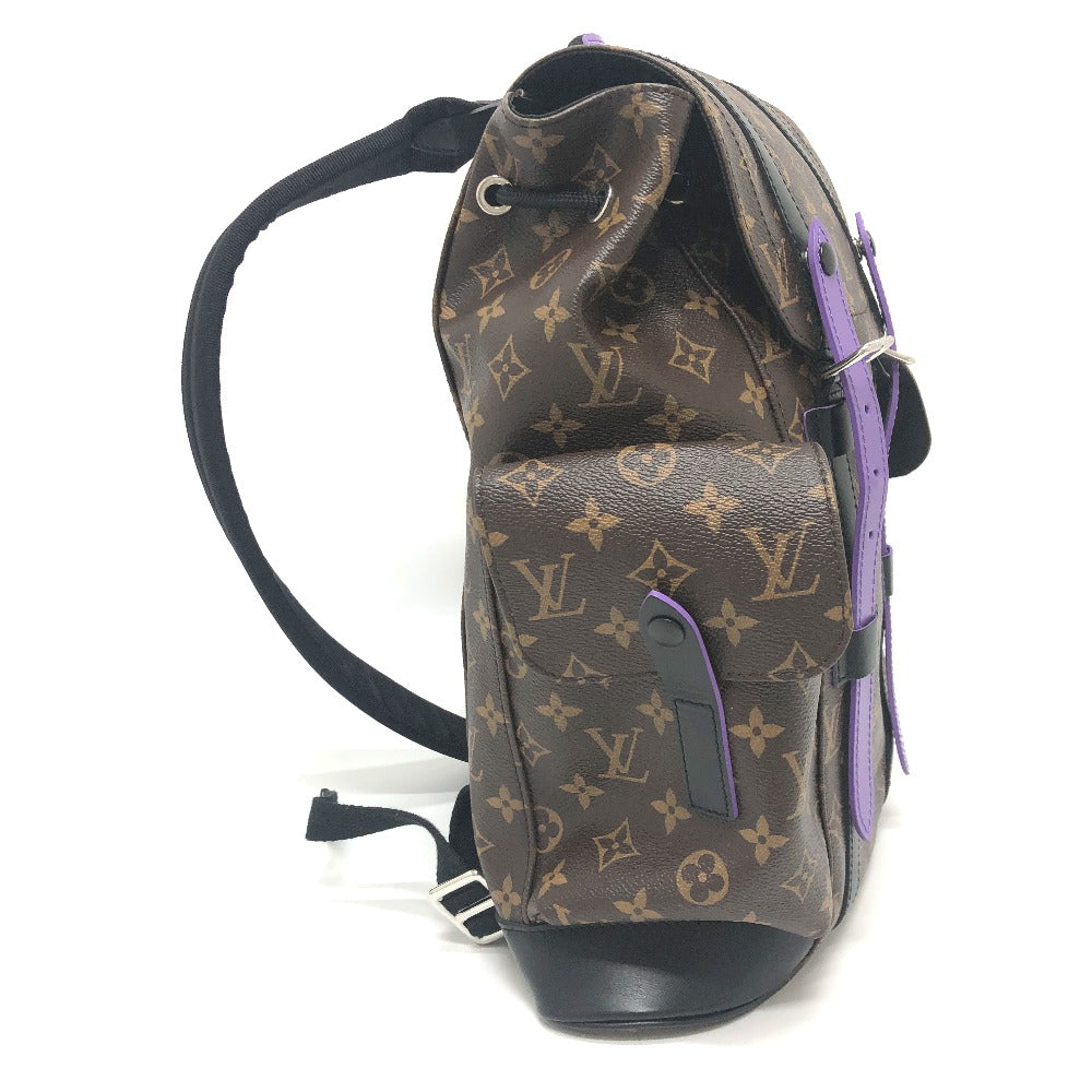 LOUIS VUITTON Backpack Monogram canvas purple Monogram macacer Christopher PM