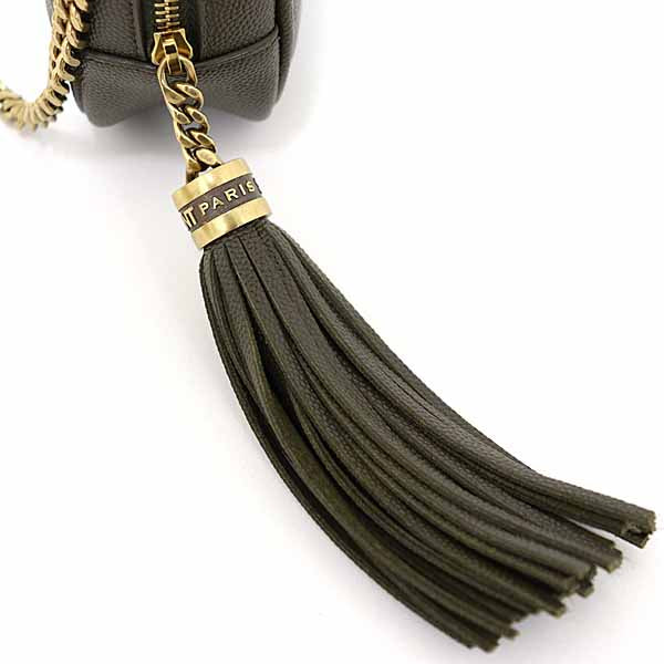 SAINT LAURENT Shoulder Bag 612579 Calfskin khaki Lou Mini Bag Cross Sling Bag