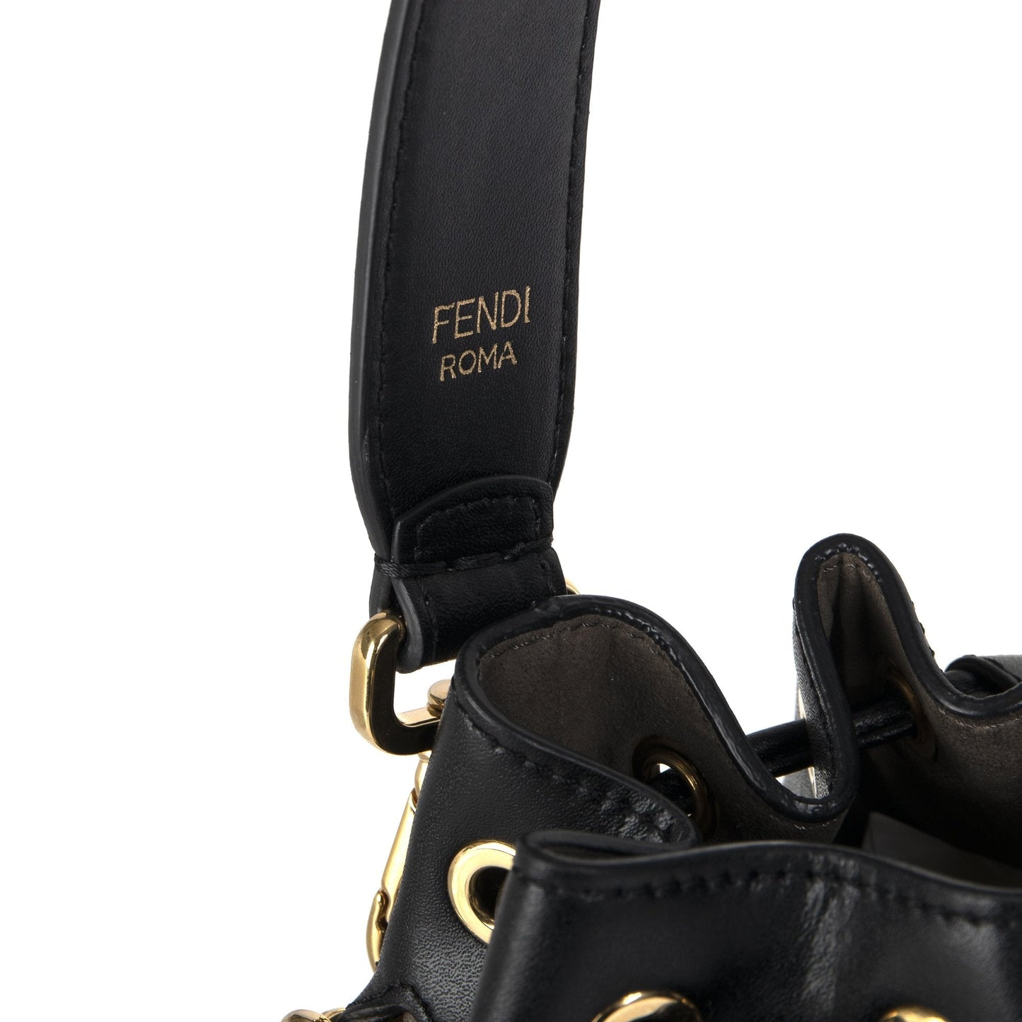 Fendi Black Mon Tresor Mini Bucket Bag