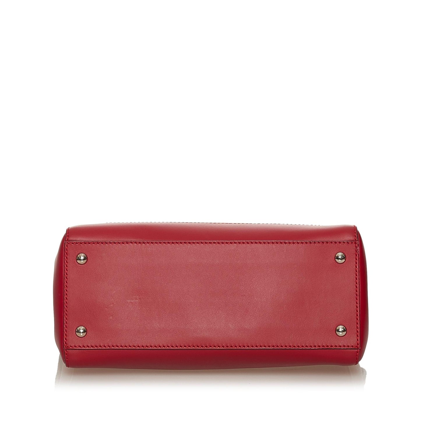 Fendi Large DotCom Leather Satchel