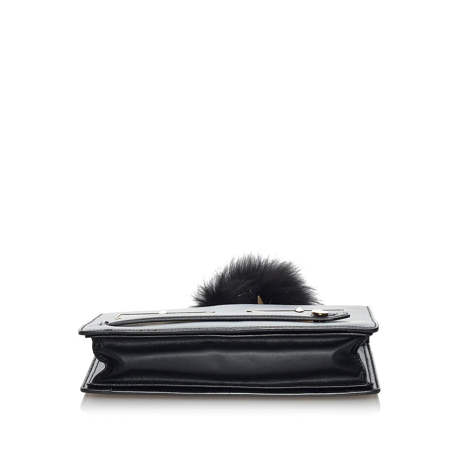 Fendi Monster Leather Clutch Bag