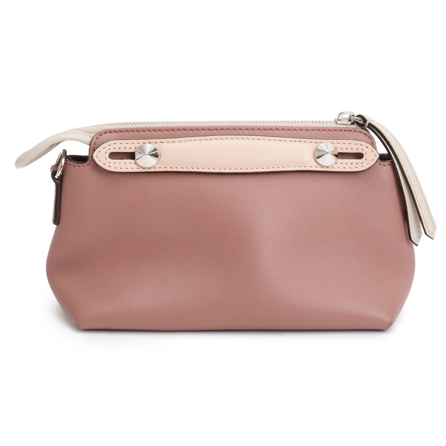 Fendi Neutral Vitello Dolce By the Way Mini Boston Bag