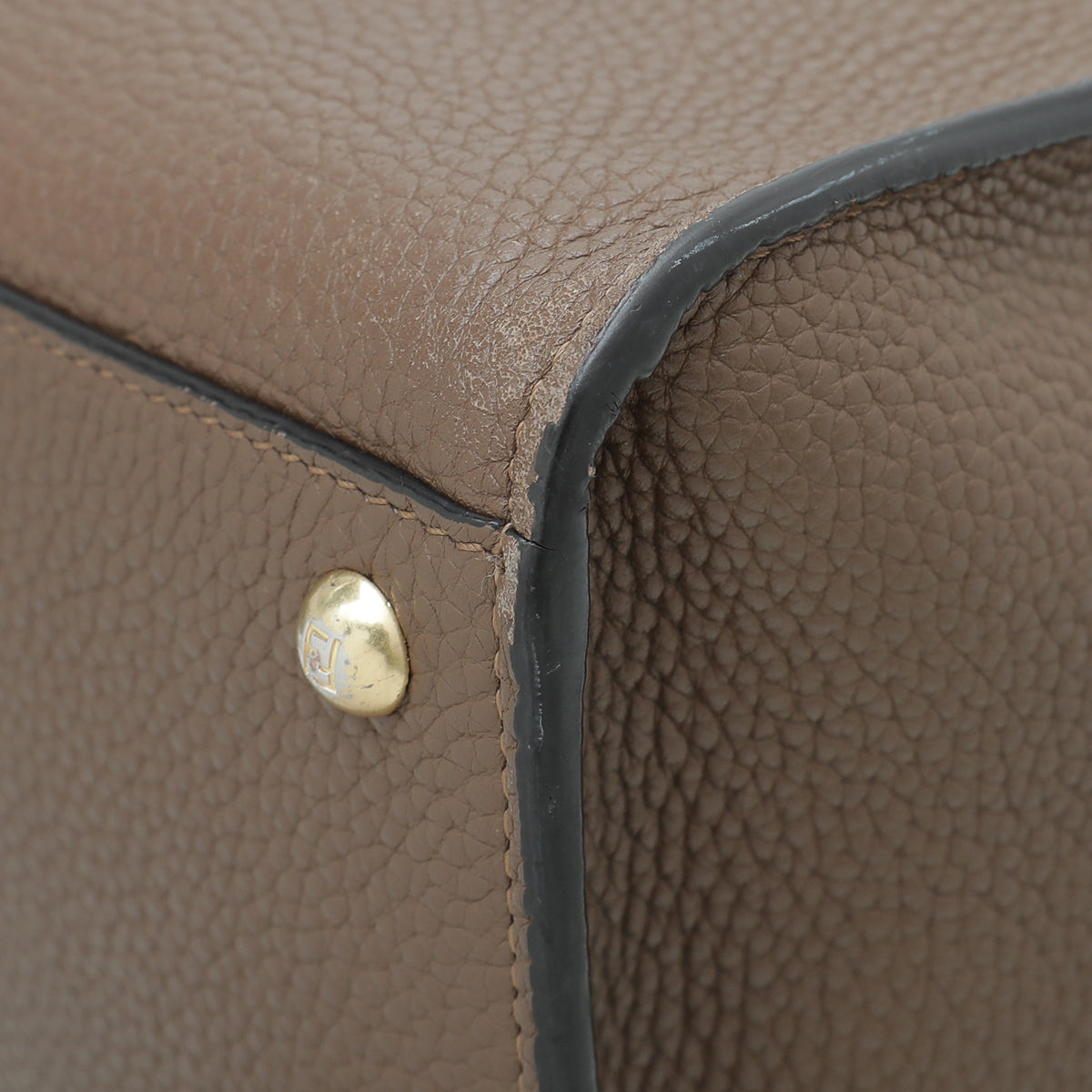 Fendi Brown Peekaboo Selleria X Lite Large Bag