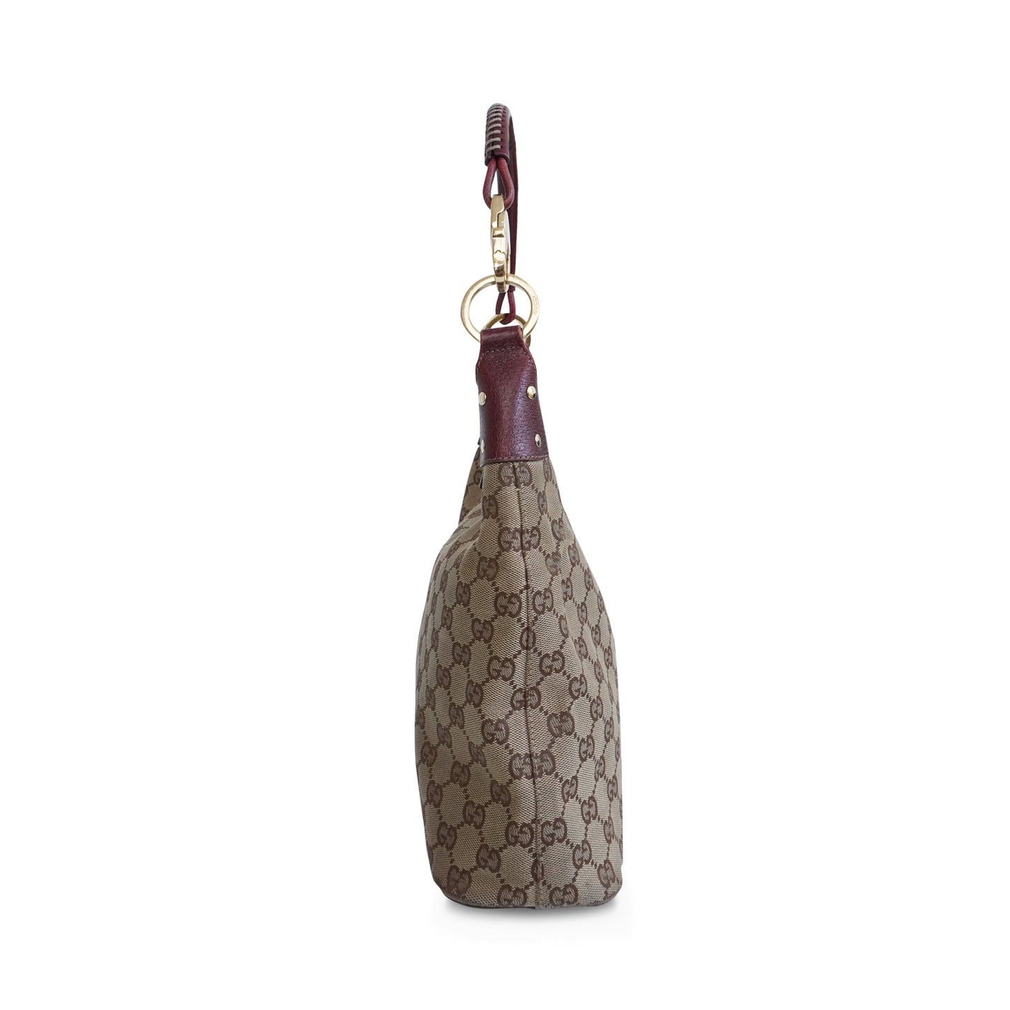 Gucci Monogram Leather Canvas Shoulder Bag