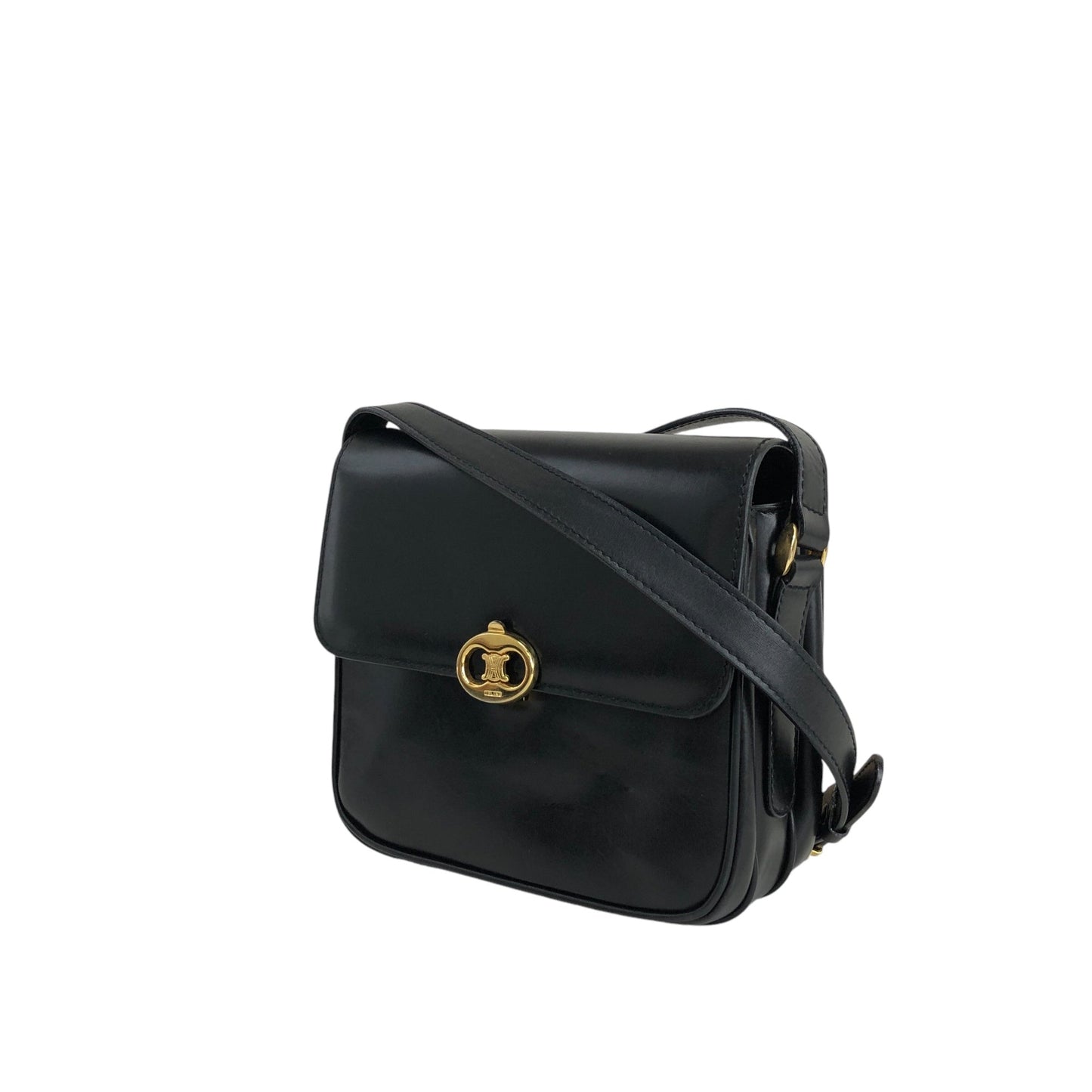 CELINE Crossbody Shoulder bag Black p2ahhd