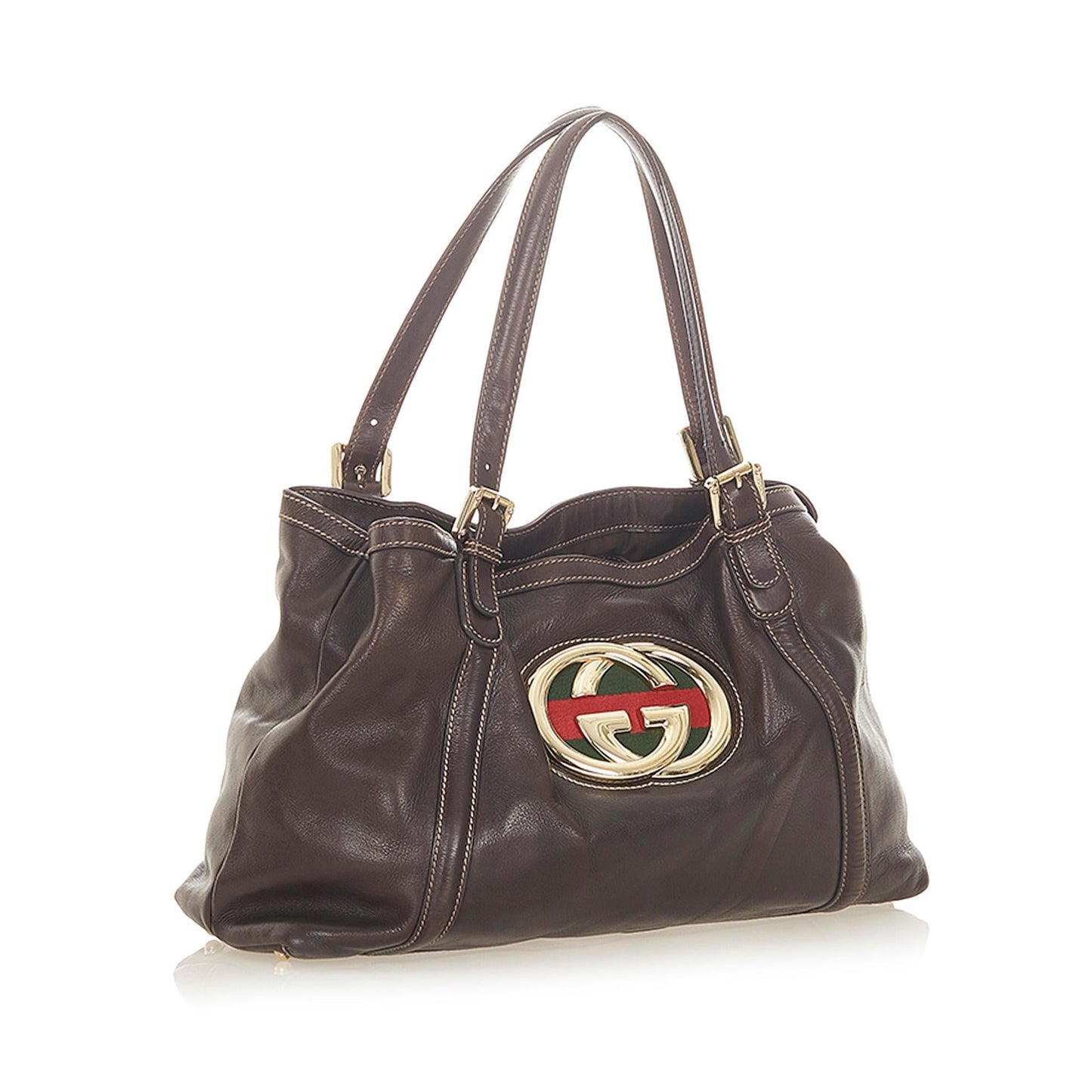 Gucci Monogram Leather Tote