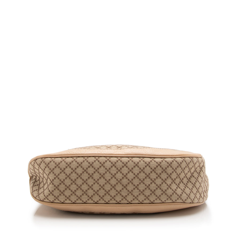 Gucci Leather Canvas Shoulder Bag