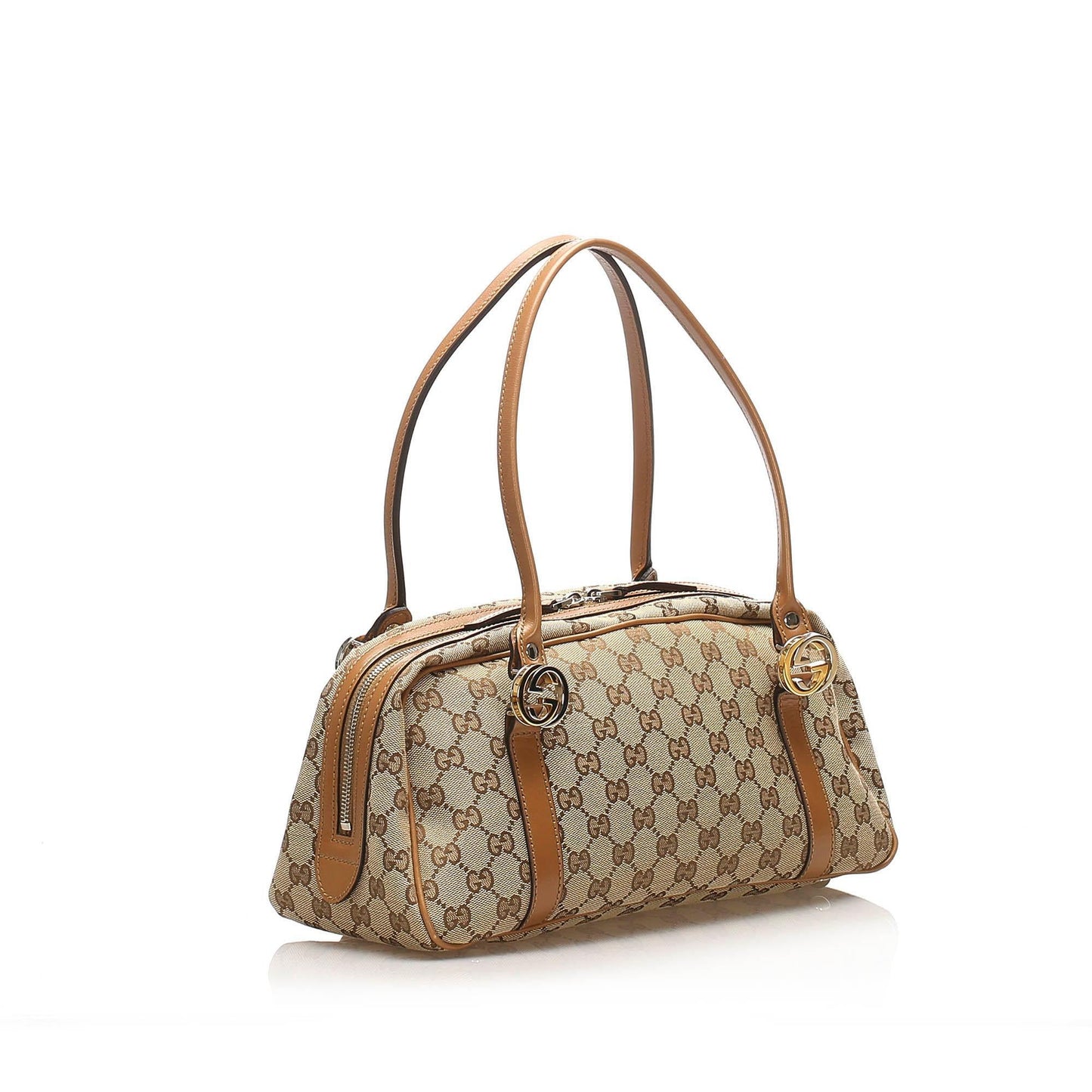Gucci Leather Canvas Tote