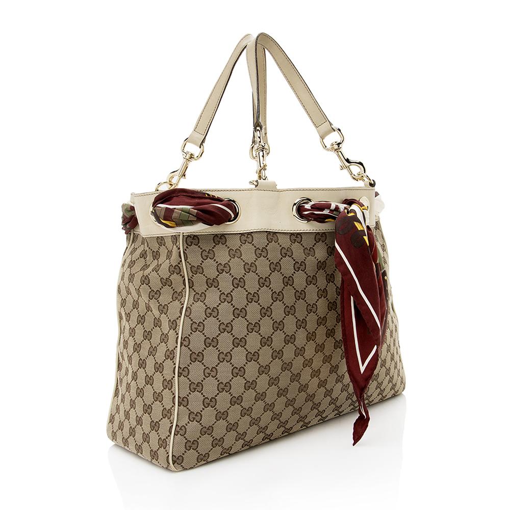 Gucci Monogram Canvas Tote