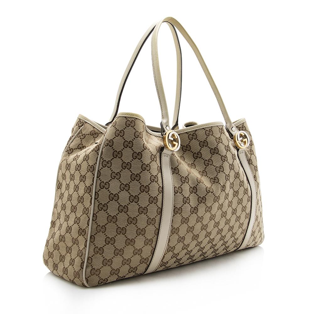 Gucci Canvas Monogram Tote Style 41