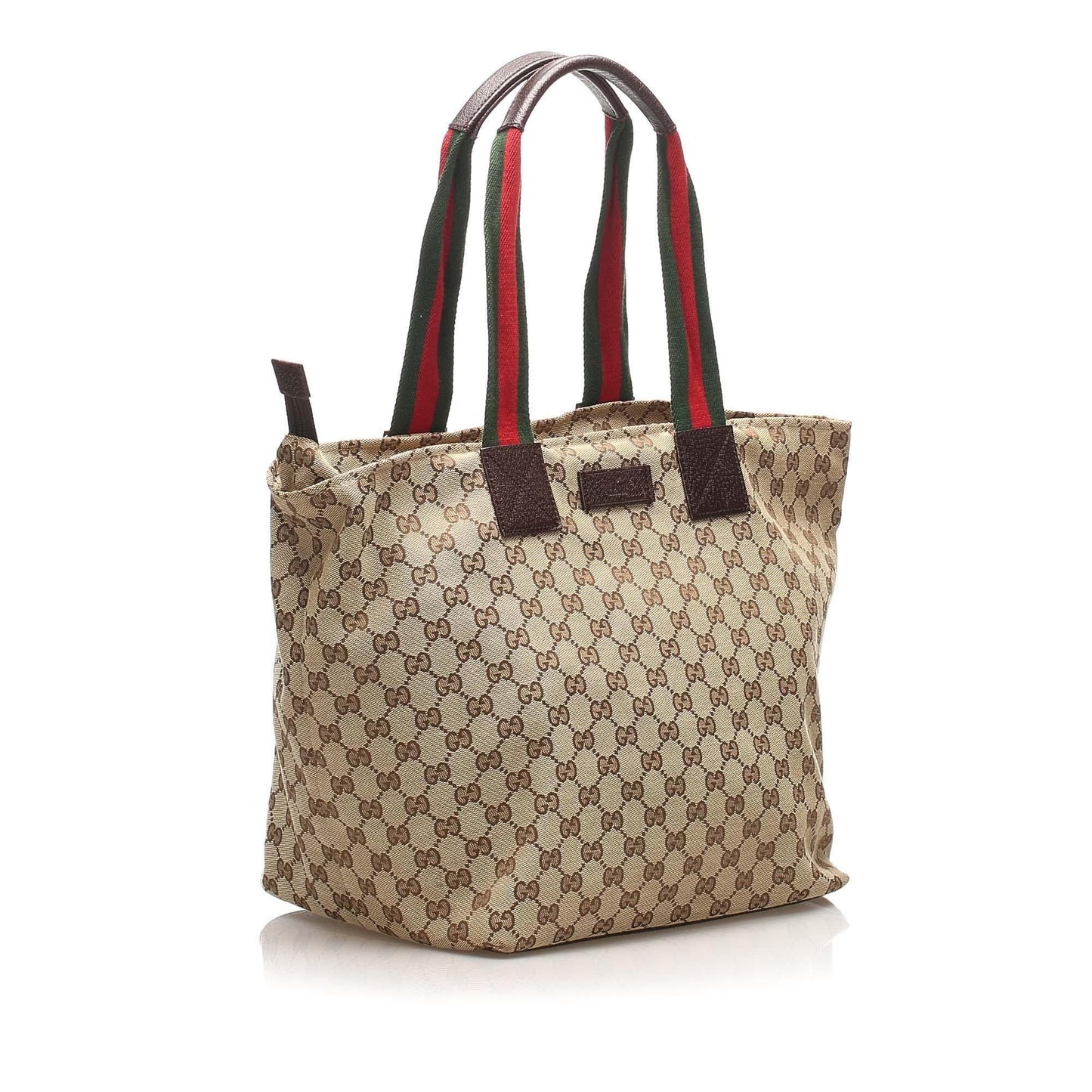 Gucci Leather Canvas Tote