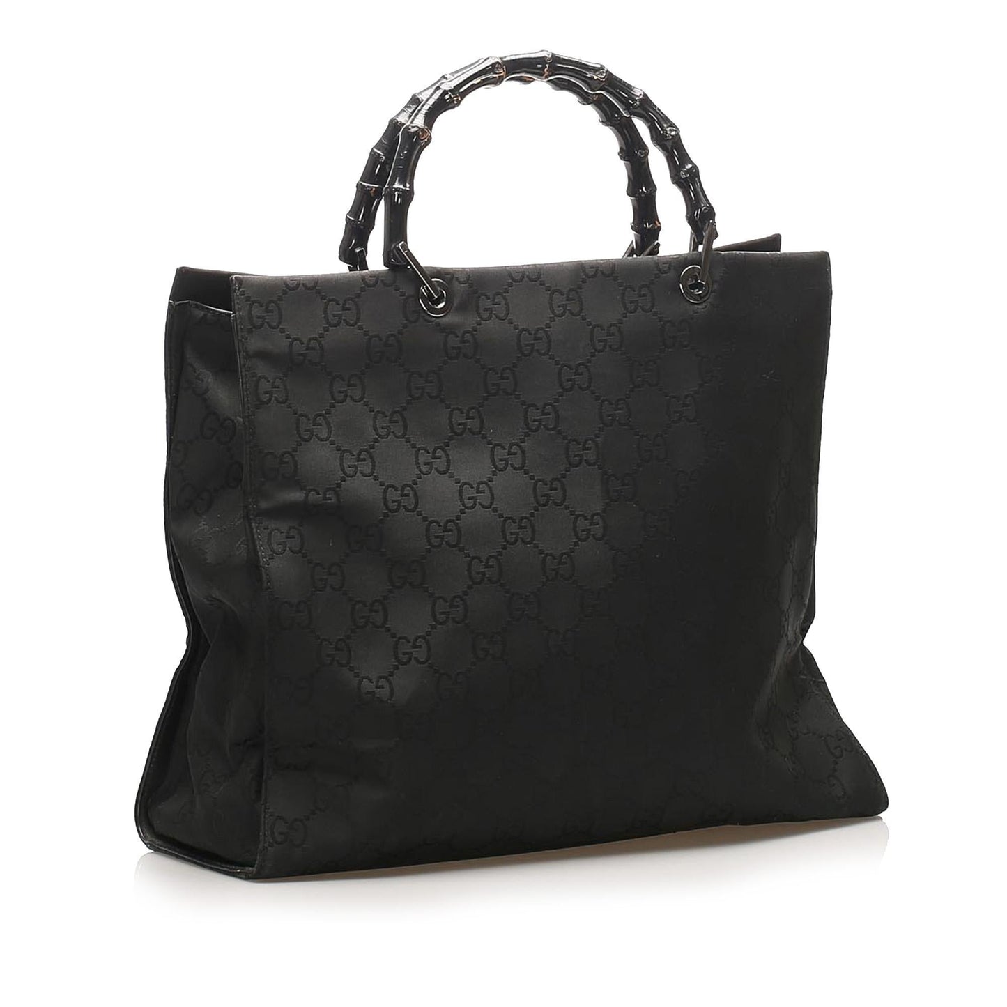 Gucci Bamboo Nylon Monogram Tote Style 2