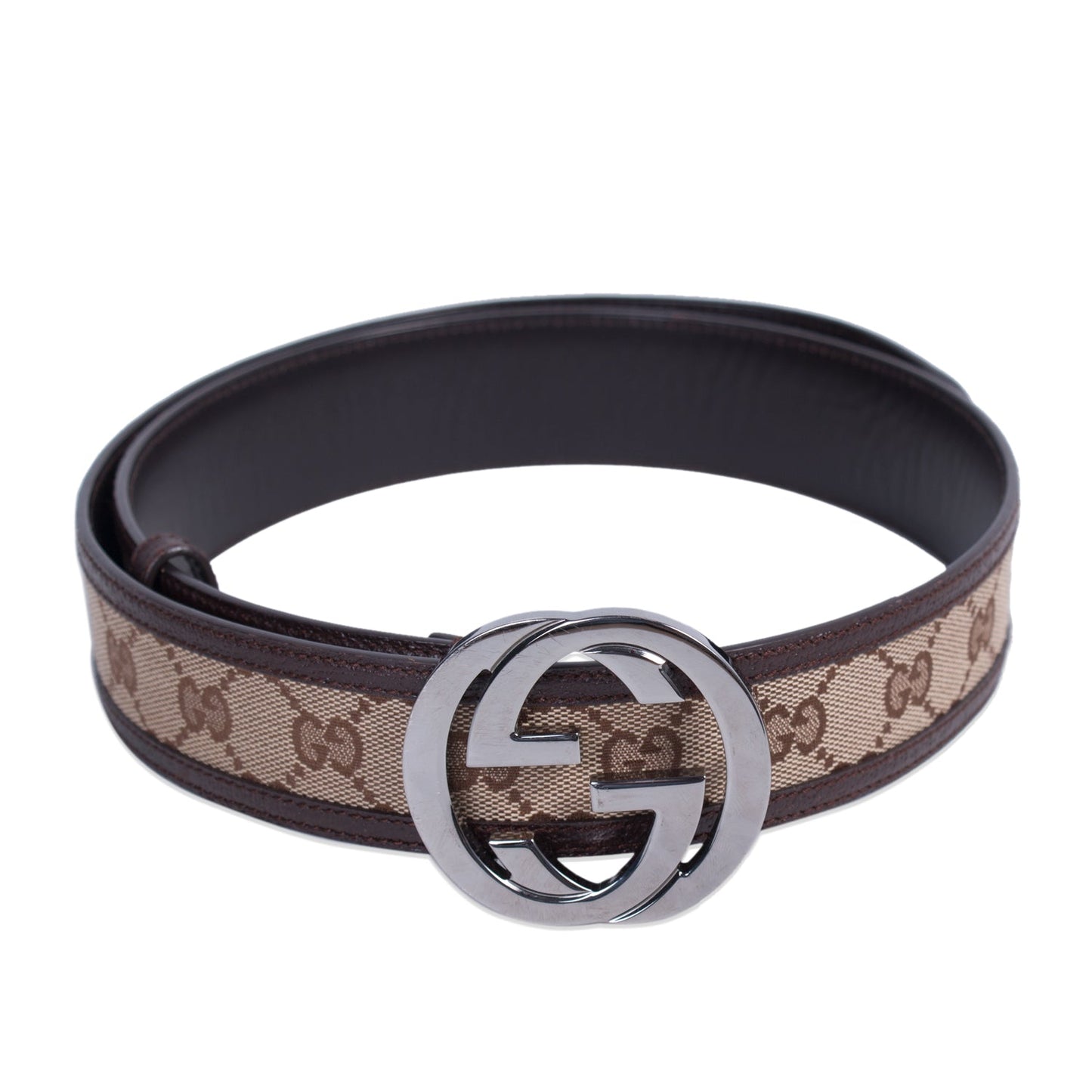 Gucci Leather Canvas Handbag